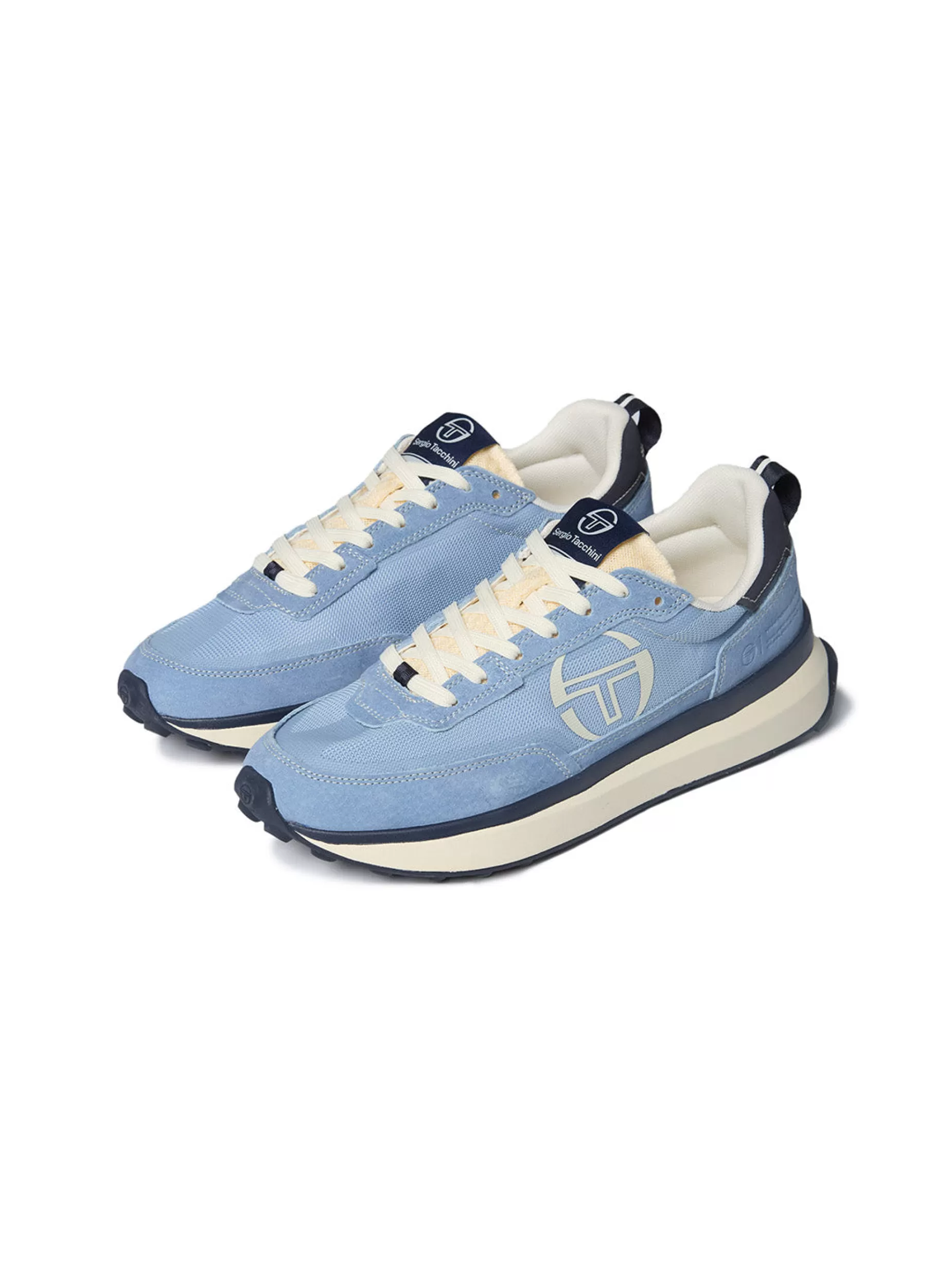 Sergio Tacchini 70's Racer- Faded Denim/ Tofu/ Maritime Blue