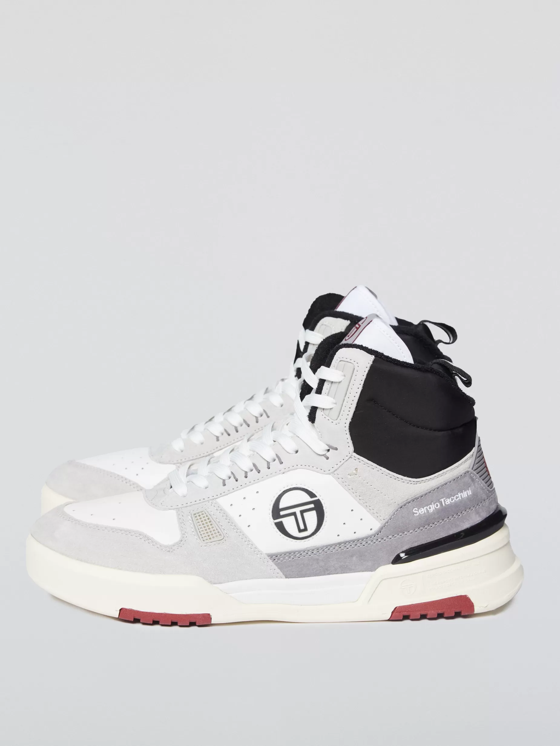 Sergio Tacchini BB Court Hi Sneaker- White/ Tofu/ Quiet Grey