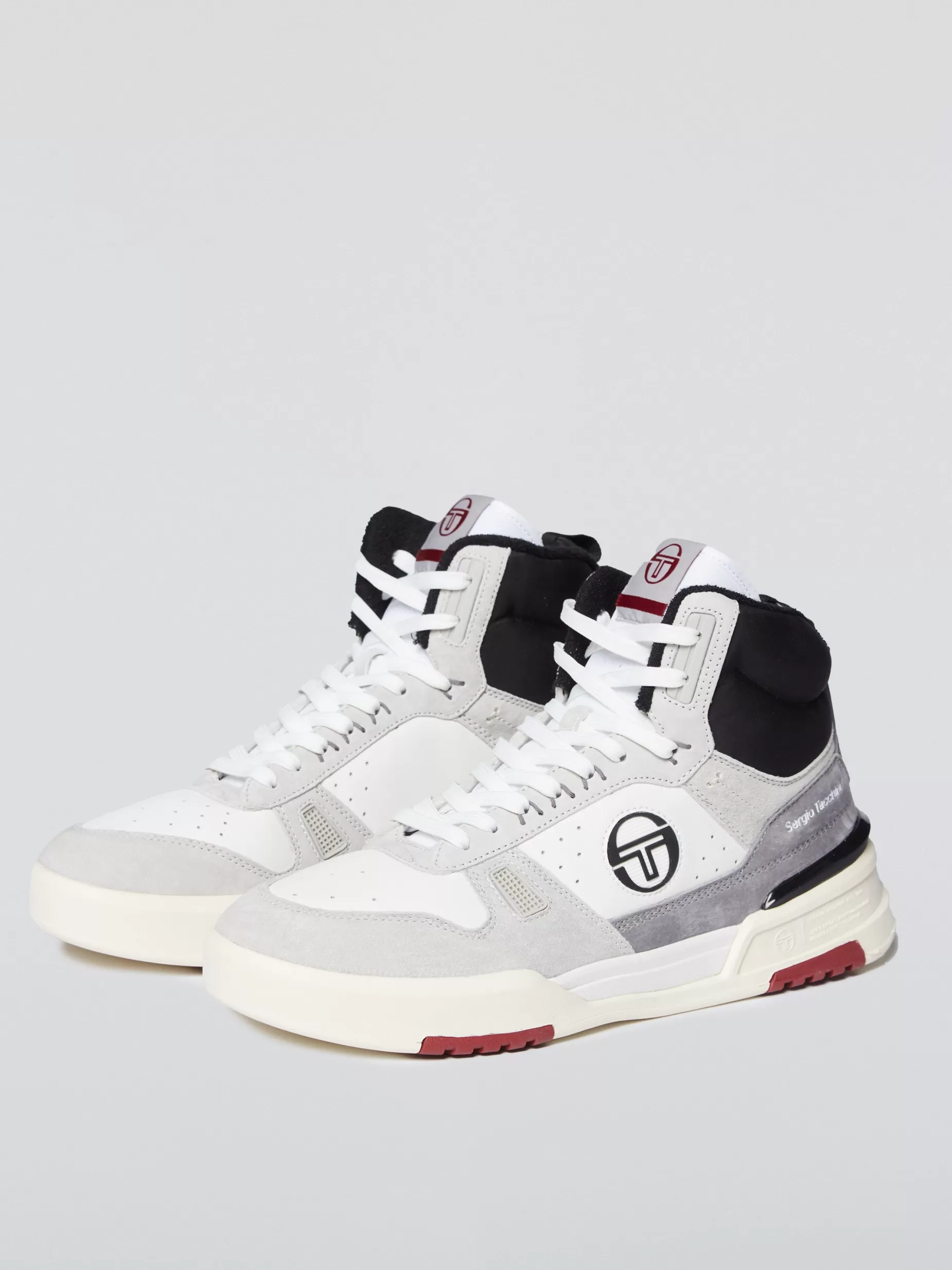 Sergio Tacchini BB Court Hi Sneaker- White/ Tofu/ Quiet Grey