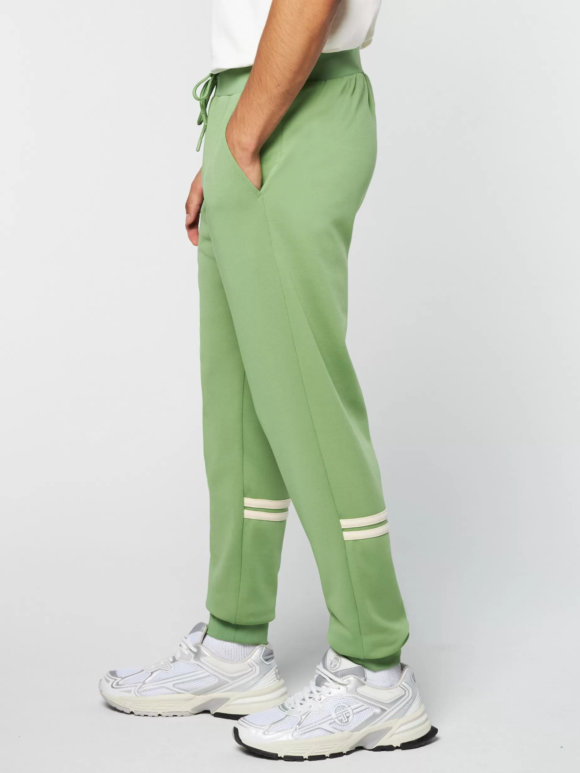 Sergio Tacchini Dallas Track Pant Archivio- Jade Green/ Pearl Ivory