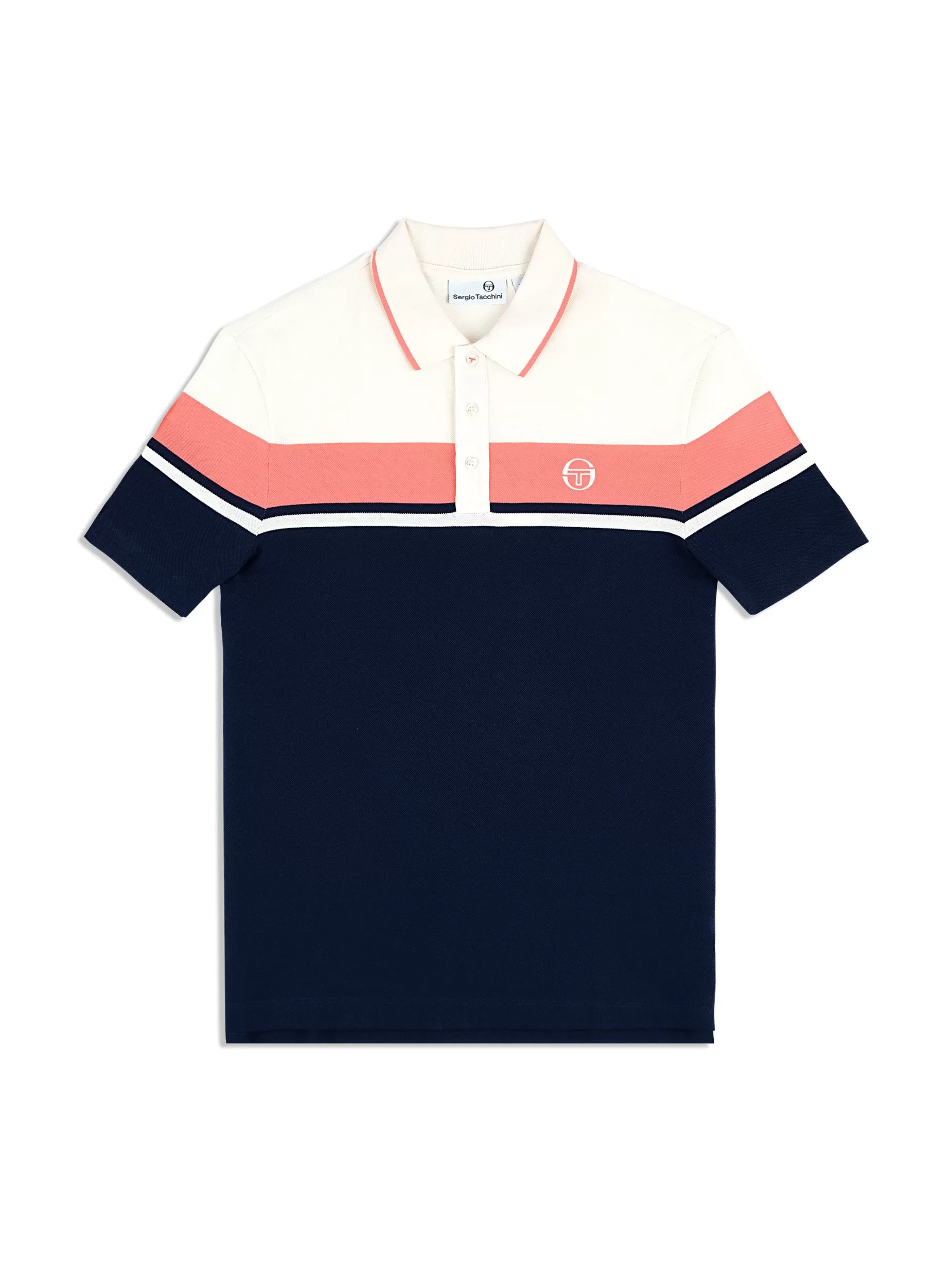 Sergio Tacchini Damarindo Polo Archivio- Gardenia/ Maritime Blue