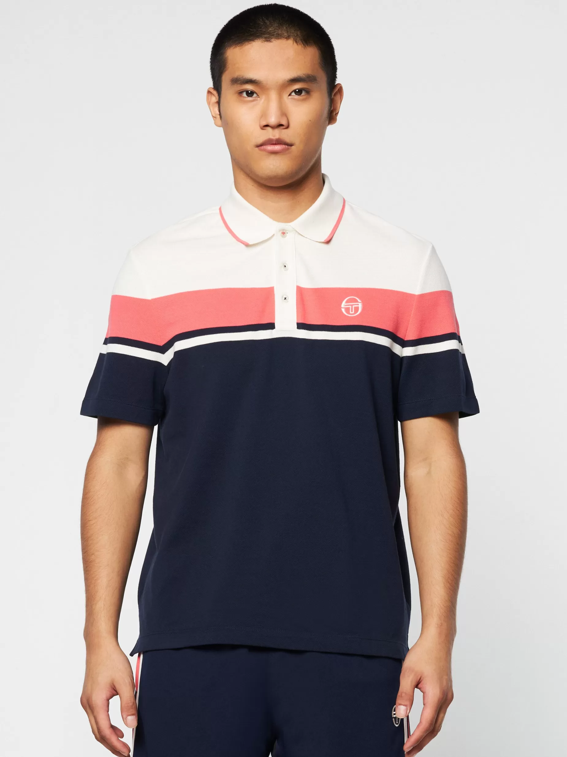 Sergio Tacchini Damarindo Polo Archivio- Gardenia/ Maritime Blue