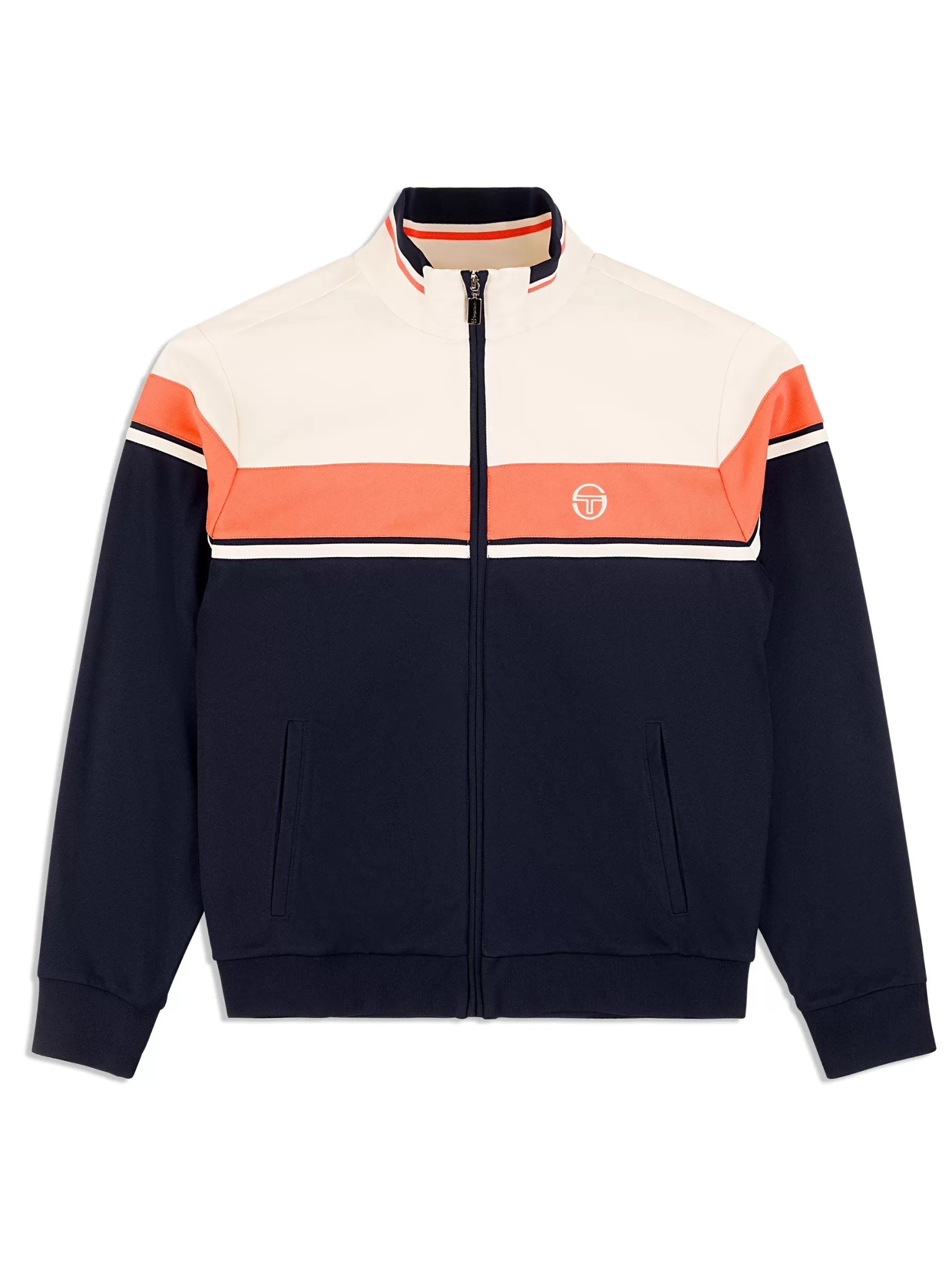 Sergio Tacchini Damarindo Track Jacket Archivio- Gardenia/ Maritime Blue