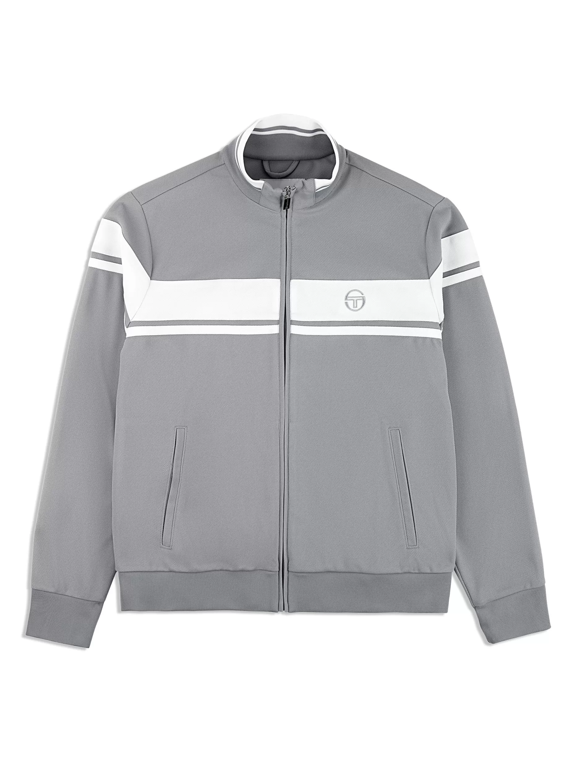 Sergio Tacchini Damarindo Track Jacket Archivio- Sleet/ White