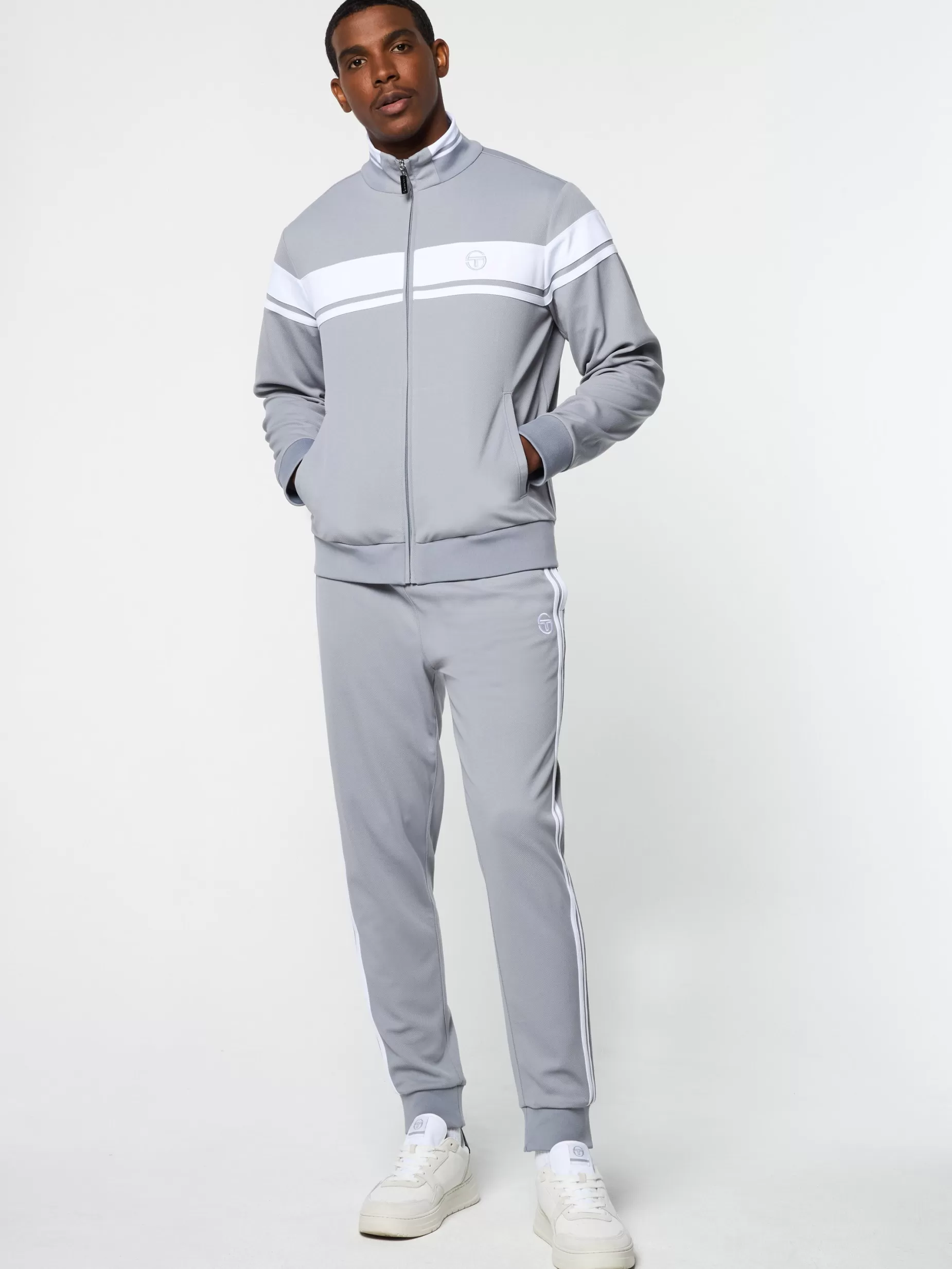 Sergio Tacchini Damarindo Track Jacket Archivio- Sleet/ White