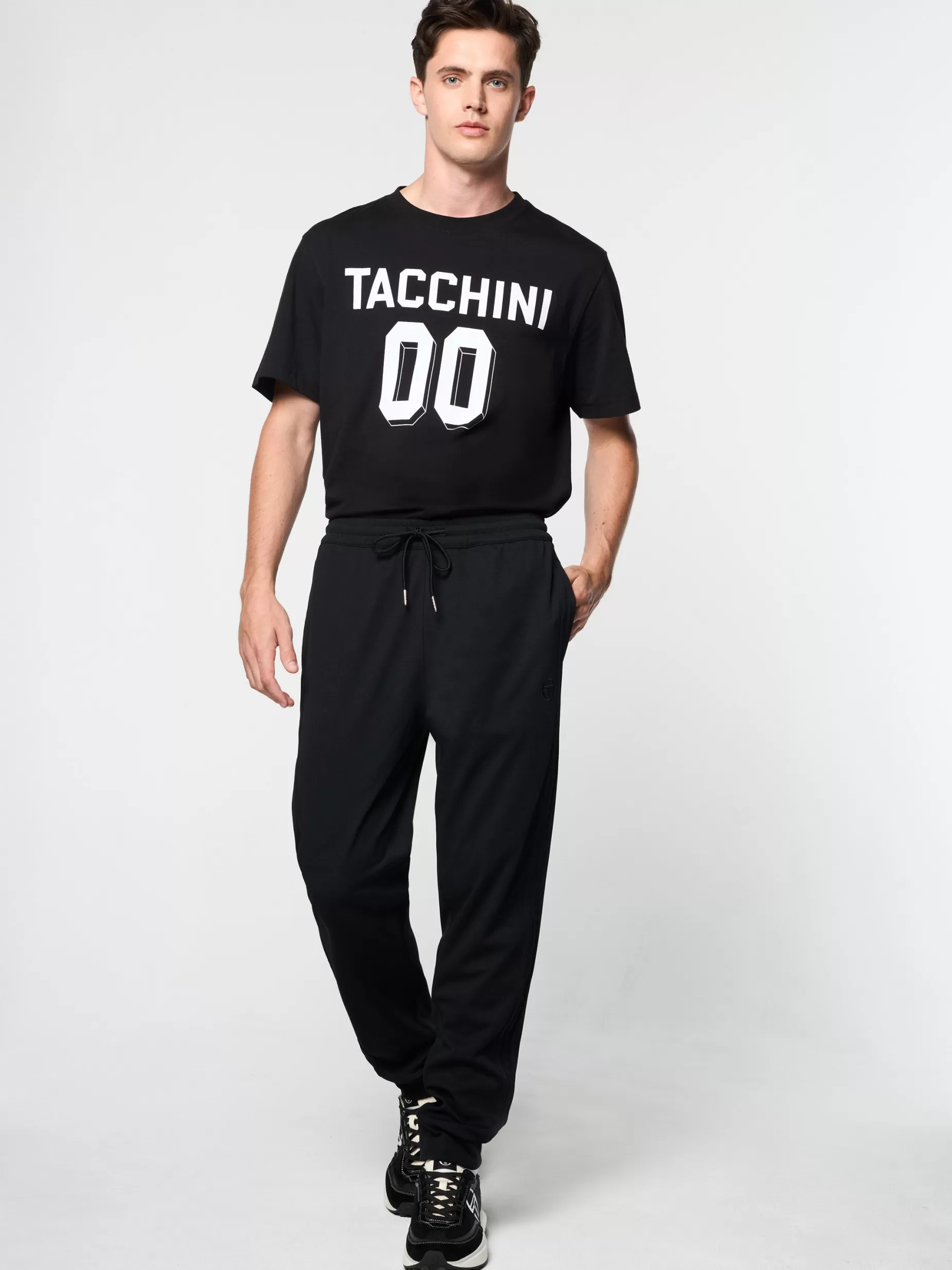 Sergio Tacchini Damarindo Track Pant Archivio- Black/ Black