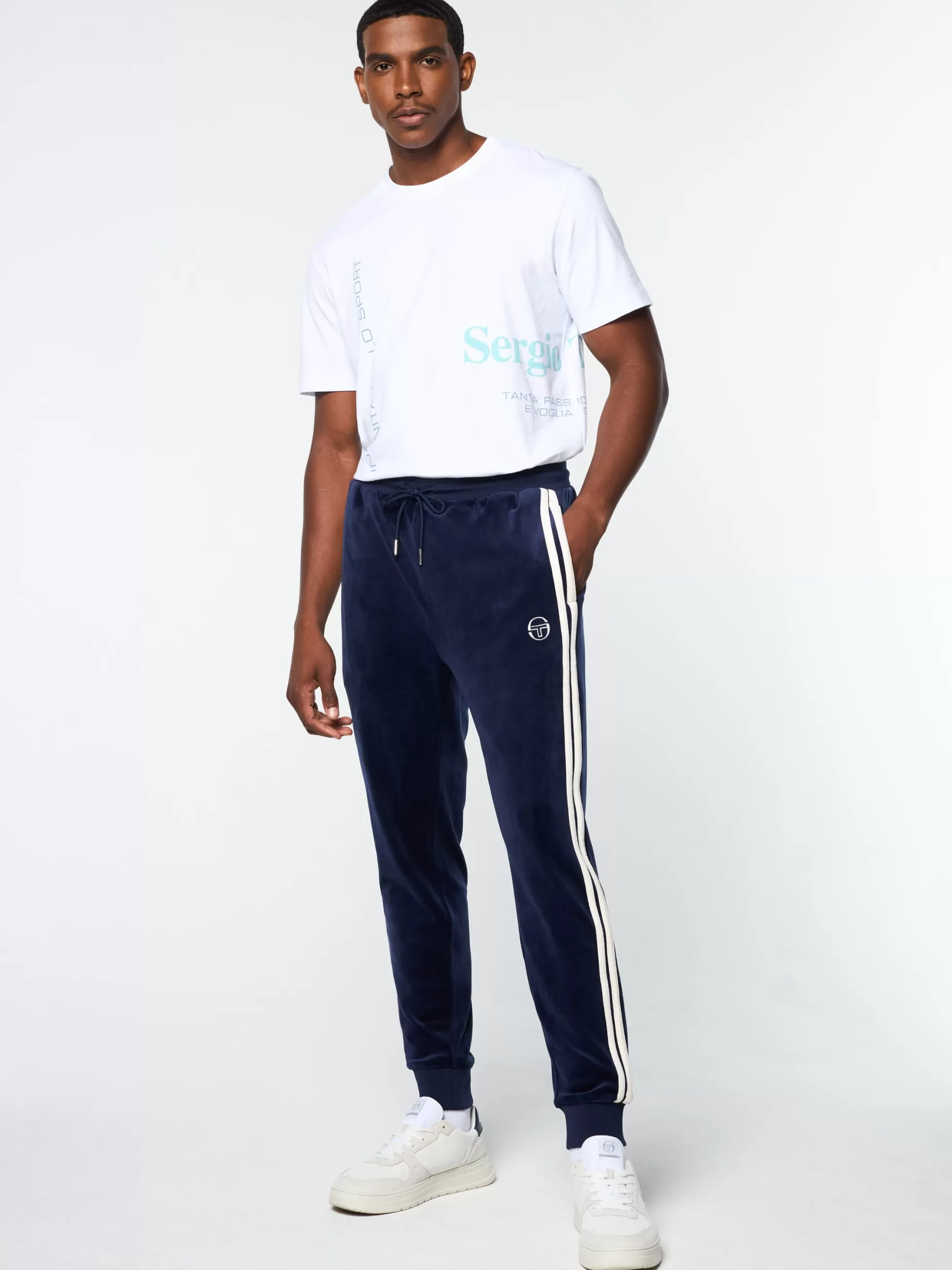 Sergio Tacchini Damarindo Velour Track Pant-