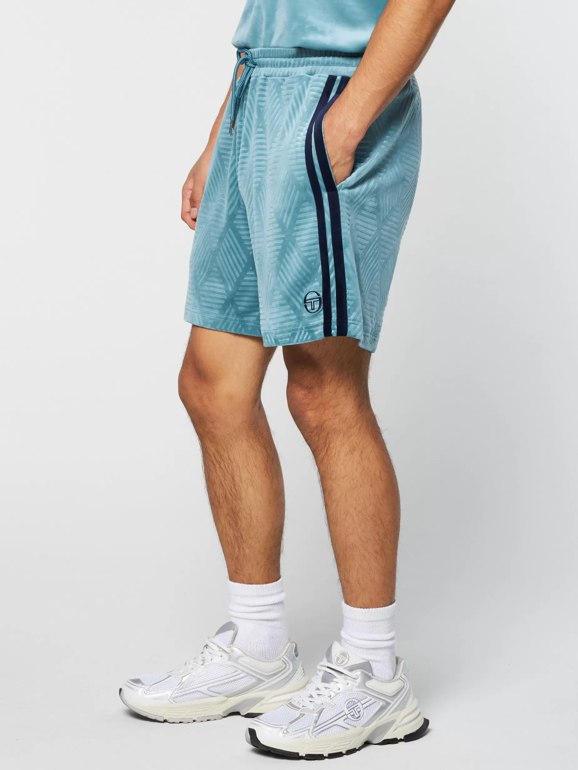 Sergio Tacchini Debossed Damarindo Velour Short-