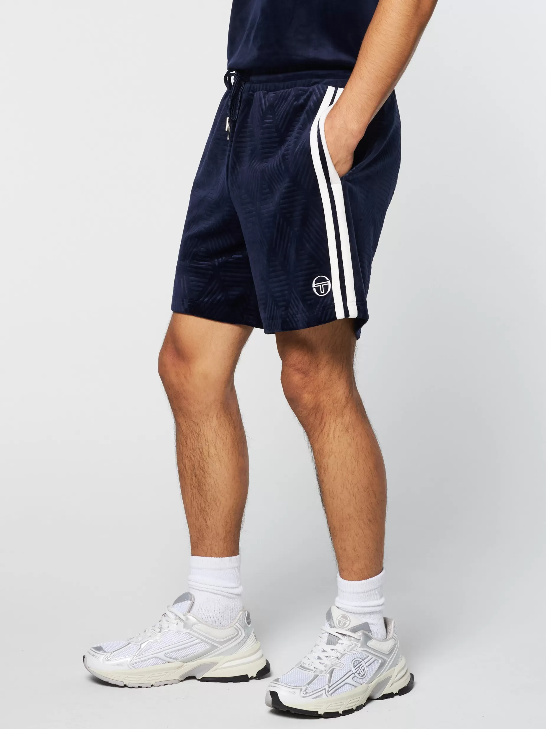 Sergio Tacchini Debossed Damarindo Velour Short-