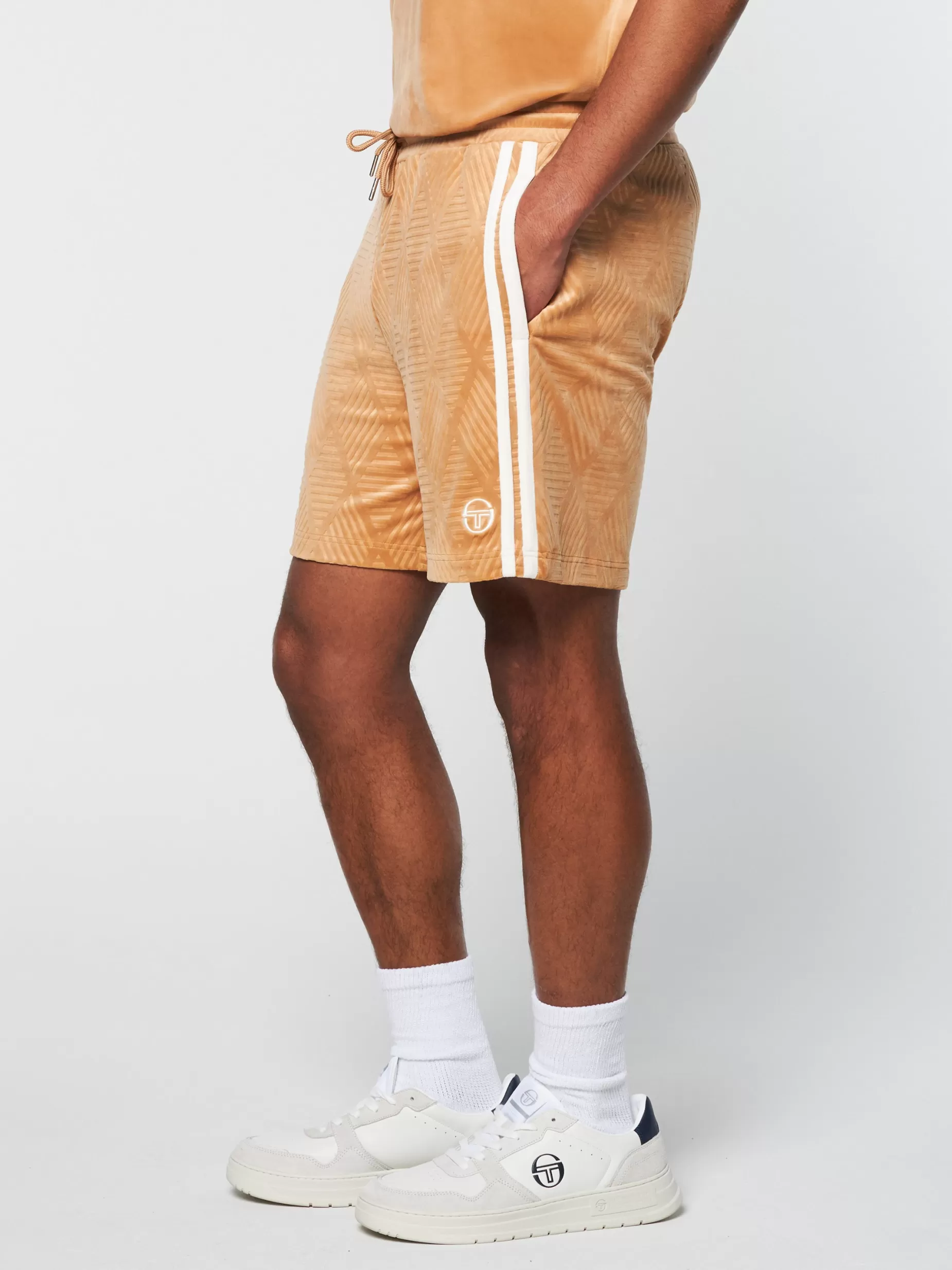 Sergio Tacchini Debossed Damarindo Velour Short-