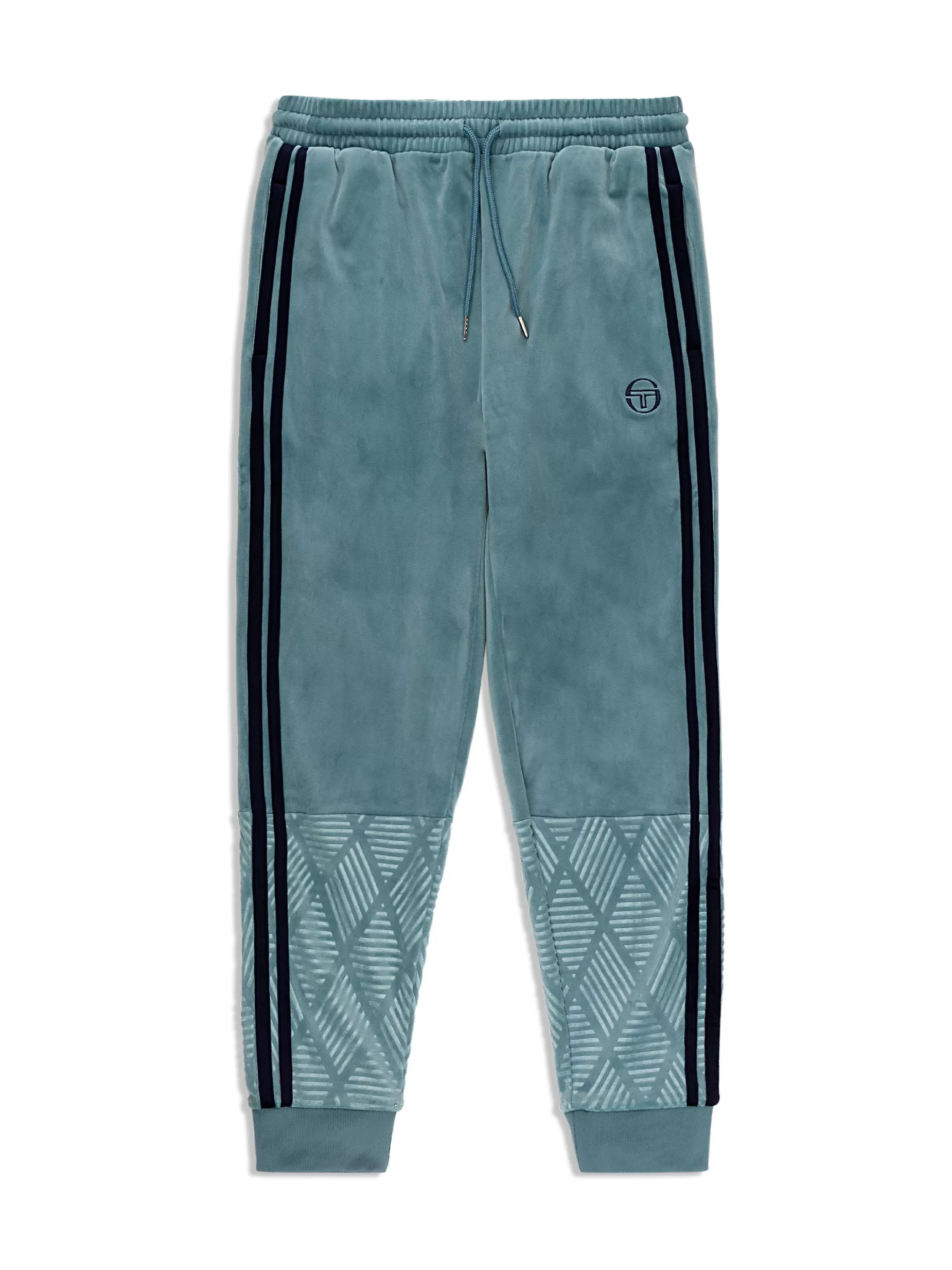 Sergio Tacchini Debossed Damarindo Velour Track Pant-