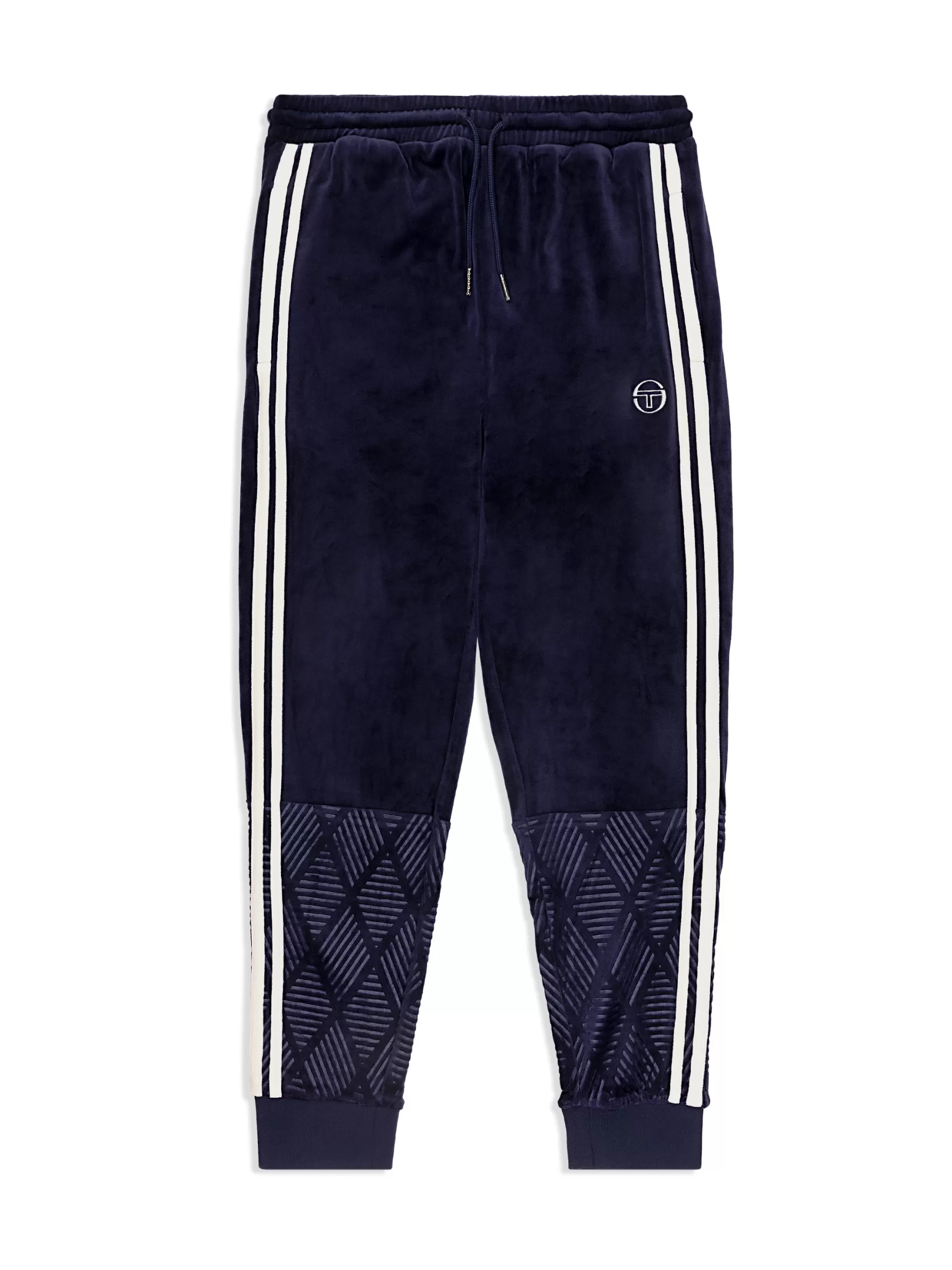 Sergio Tacchini Debossed Damarindo Velour Track Pant-