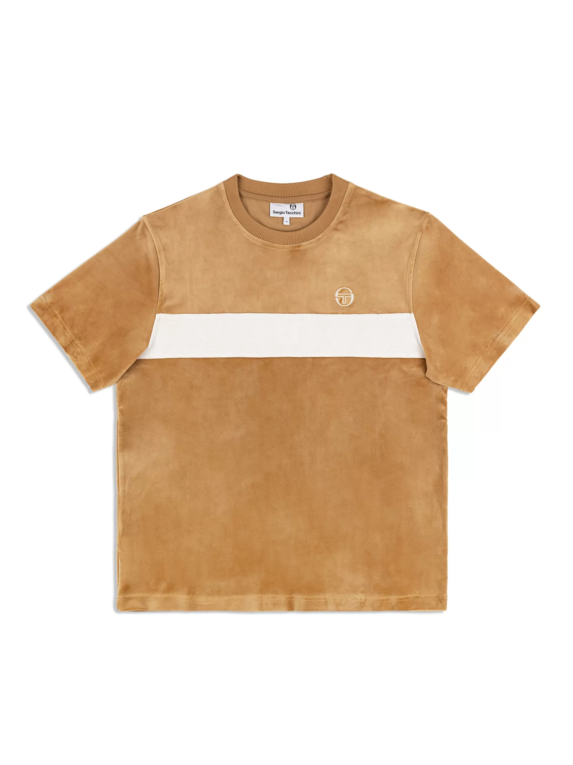 Sergio Tacchini Debossed Damarindo Velour T-Shirt-