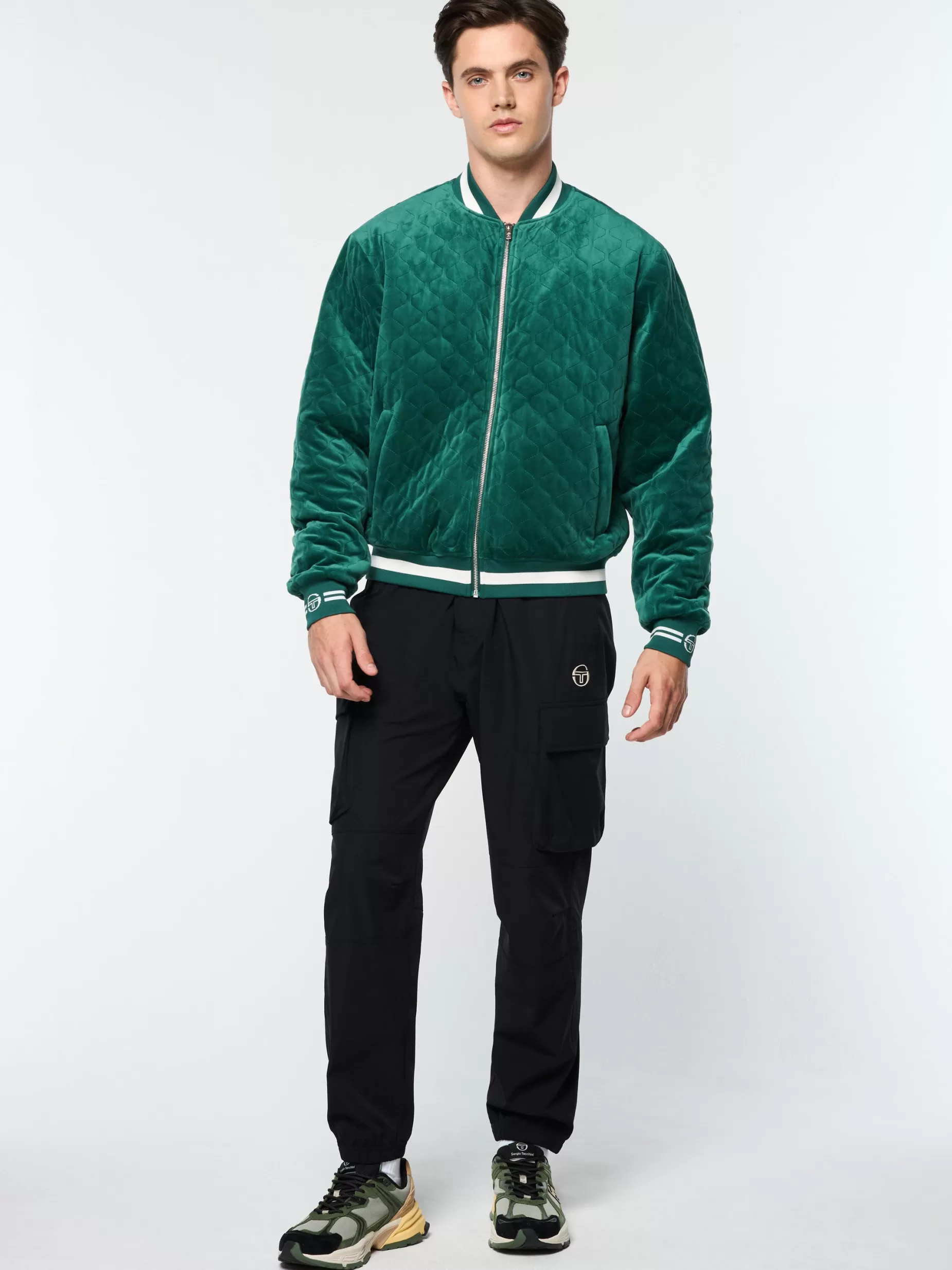 Sergio Tacchini Fasano Quilted Velour Jacket-