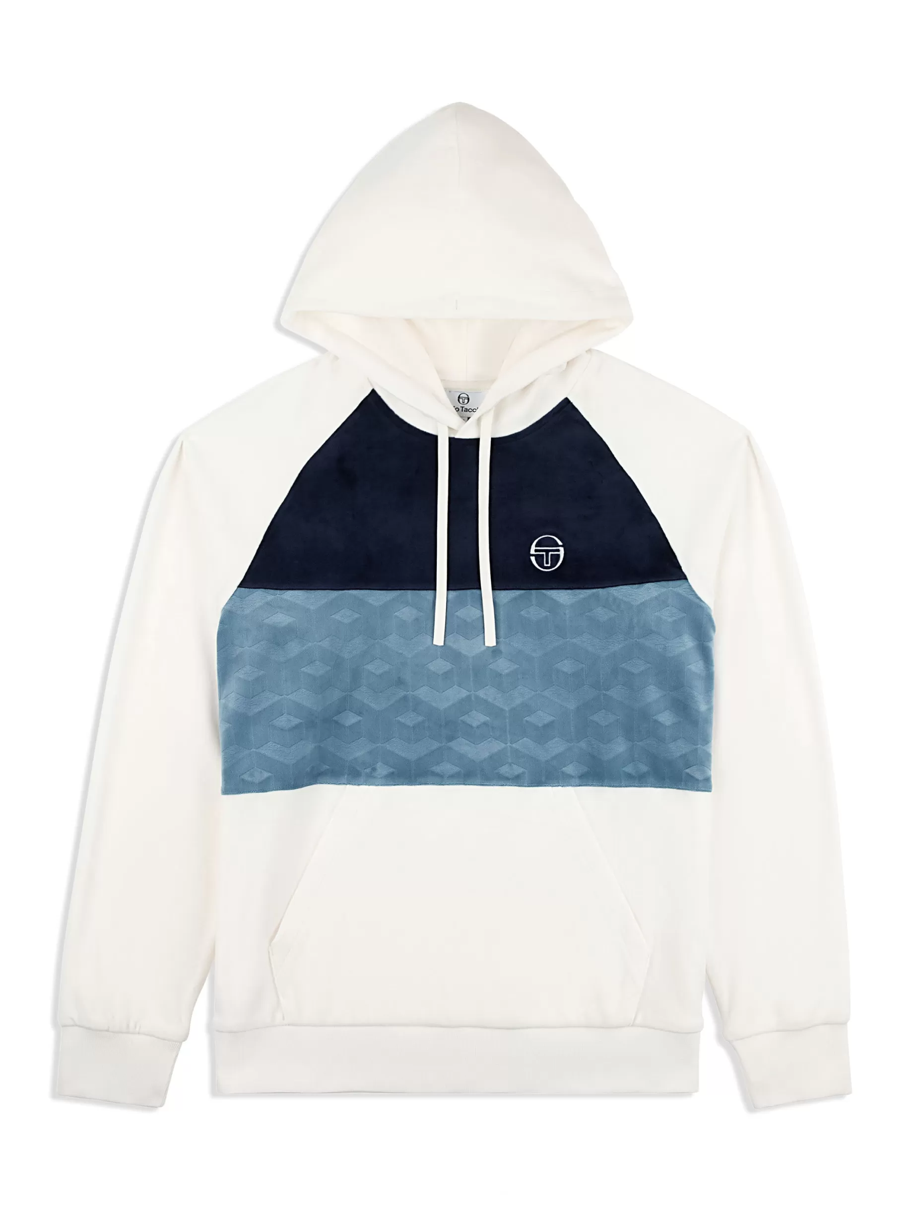 Sergio Tacchini Foggia Velour Debossed Hoodie-