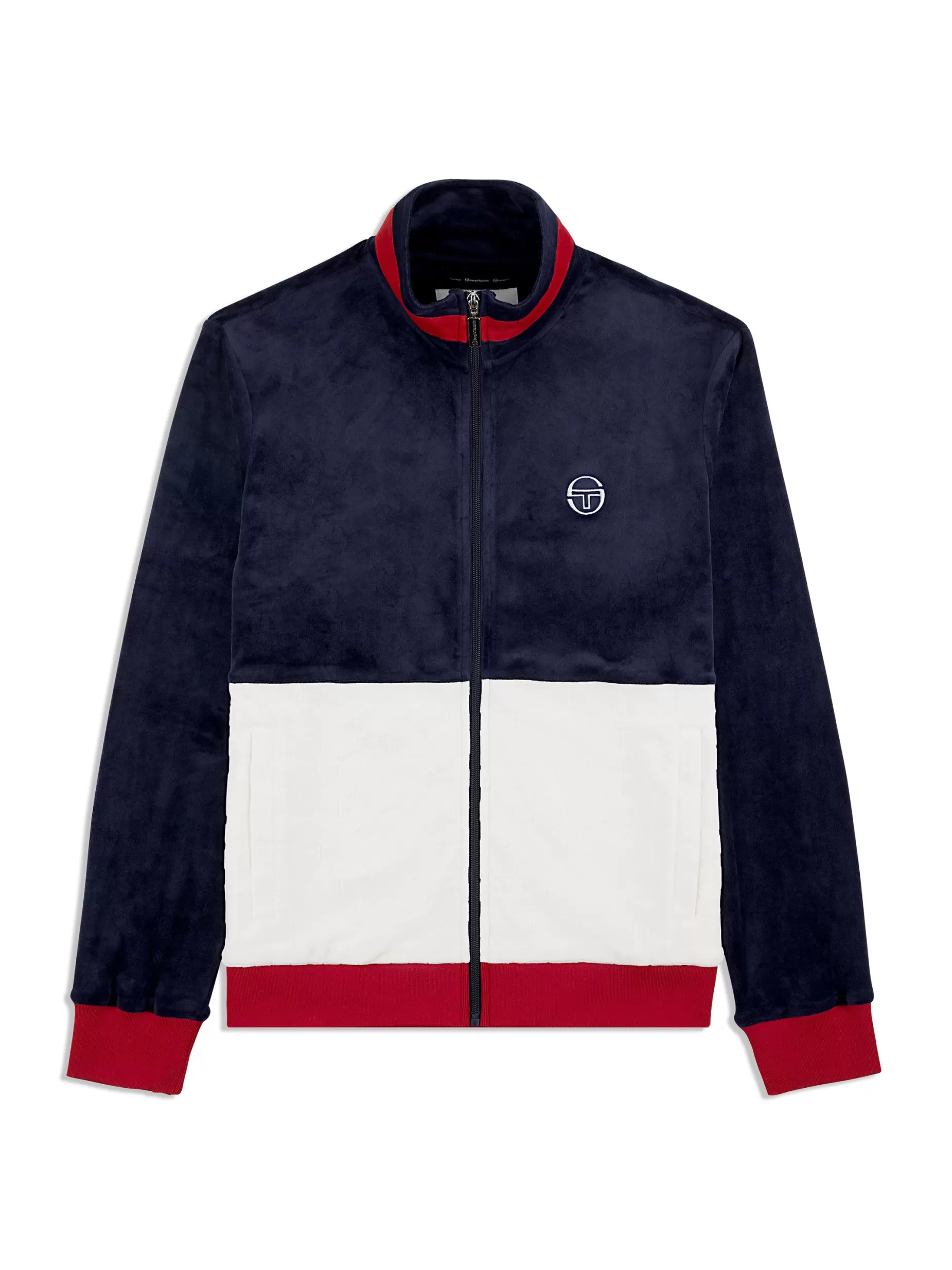 Sergio Tacchini Foggia Velour Debossed Track Jacket-