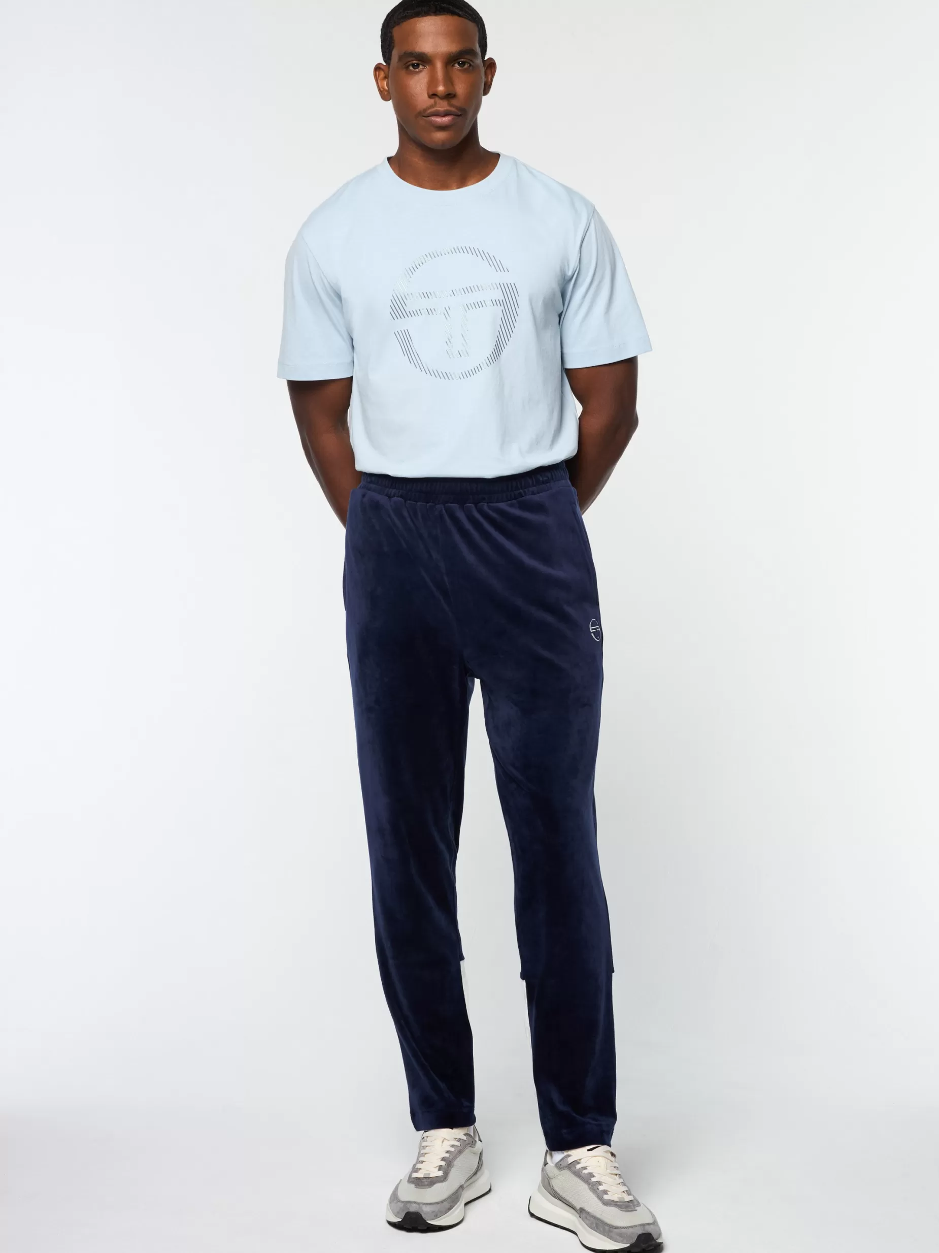 Sergio Tacchini Foggia Velour Debossed Track Pant-