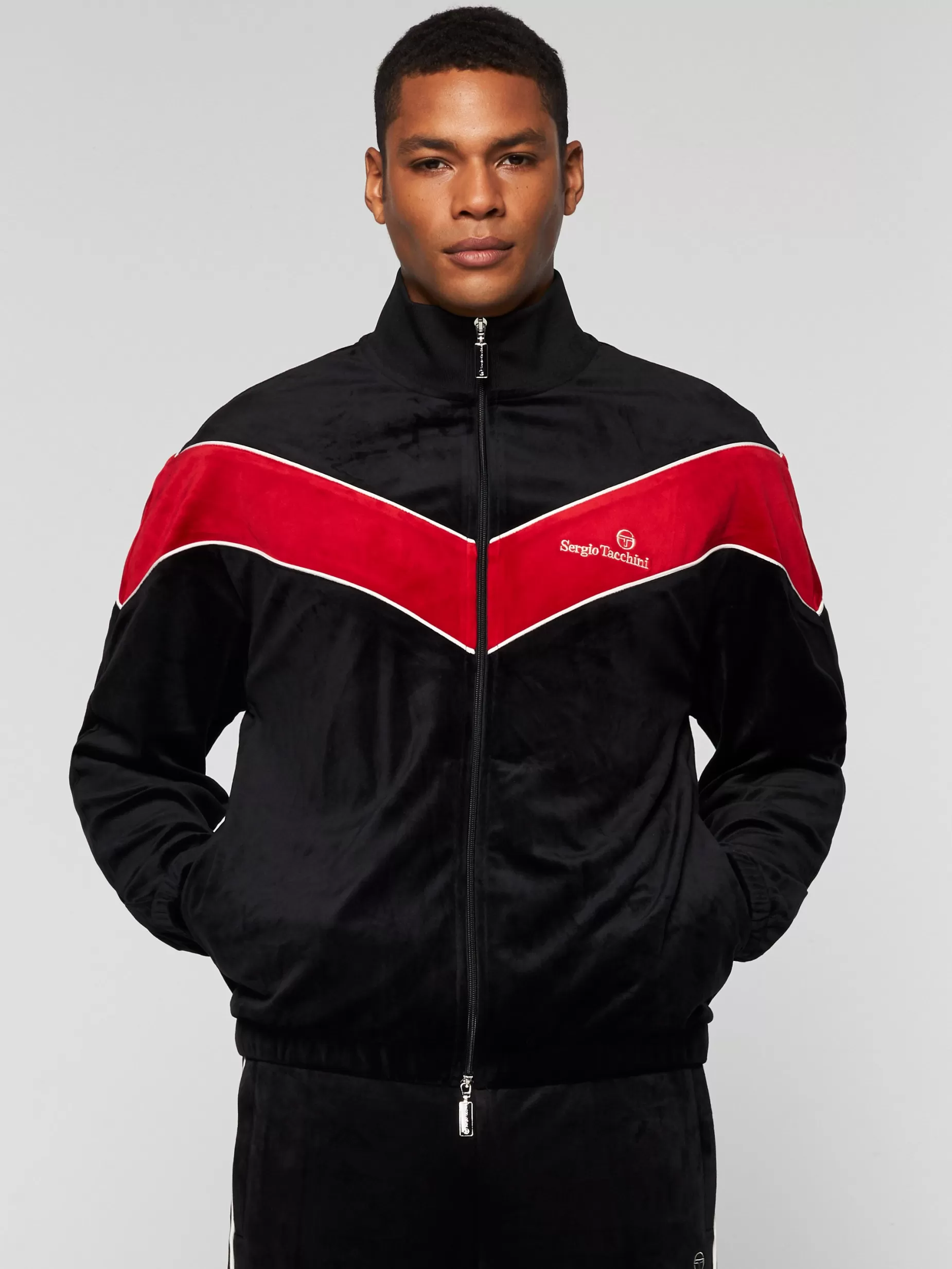 Sergio Tacchini Gallone Velour Track Jacket-