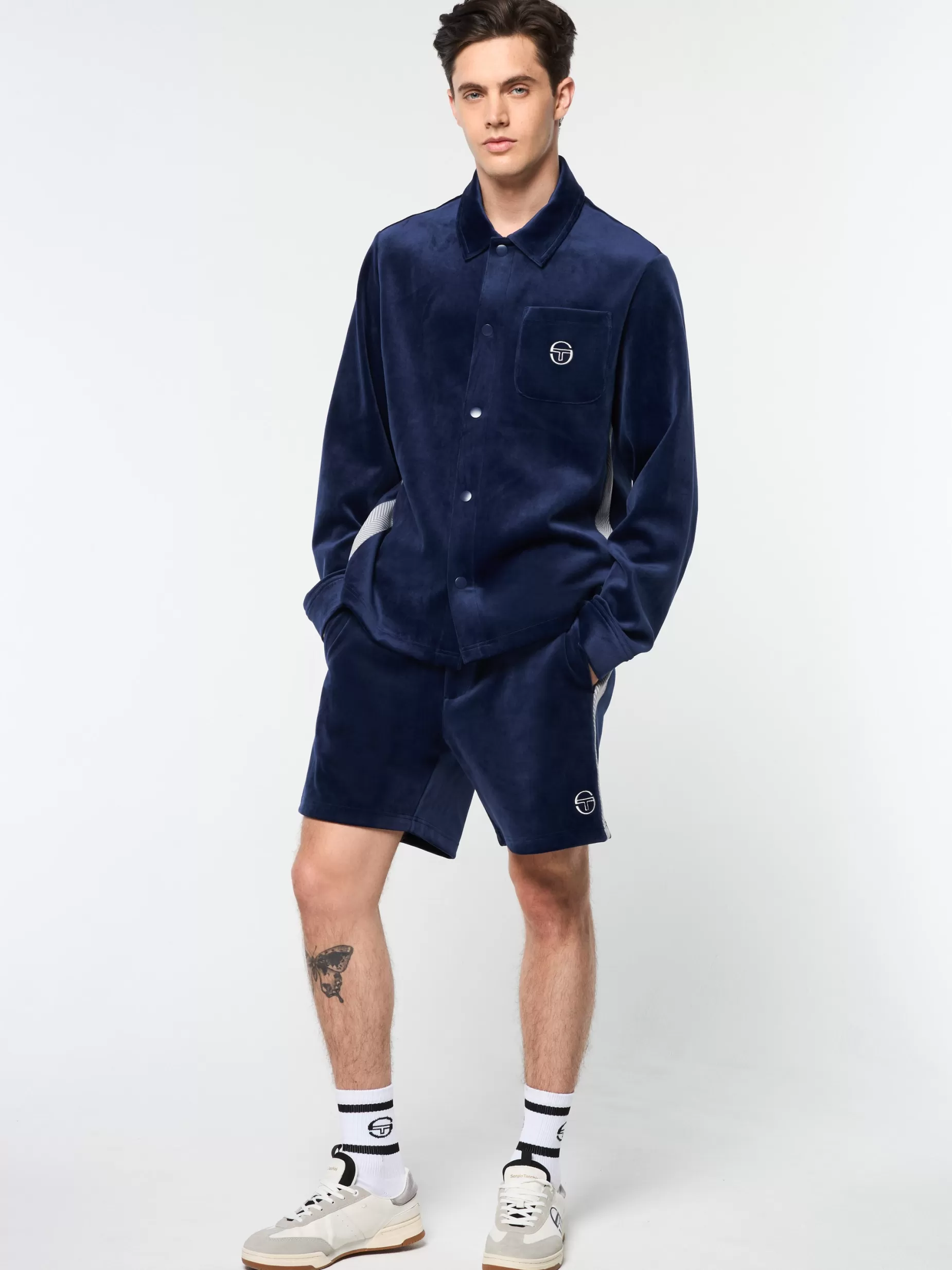 Sergio Tacchini Maglia Velour Overshirt-