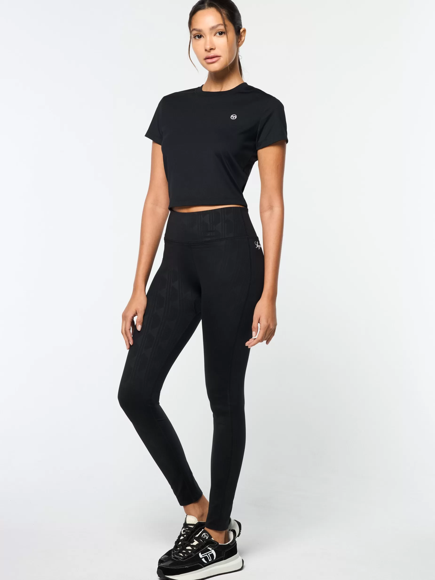 Women Sergio Tacchini Mirano Fitted Crop Top-