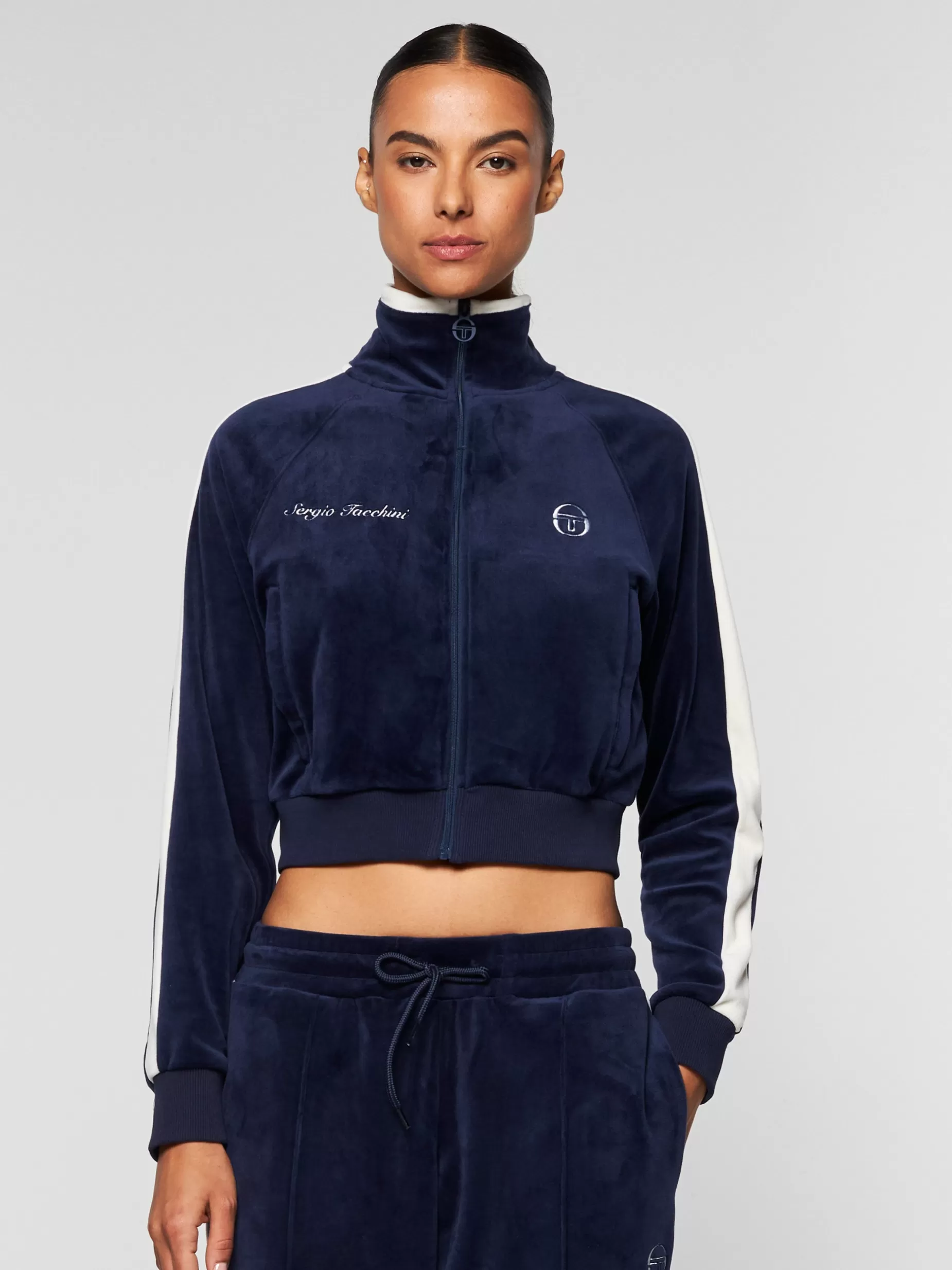 Sergio Tacchini Miss Carlotta Velour Track Jacket-