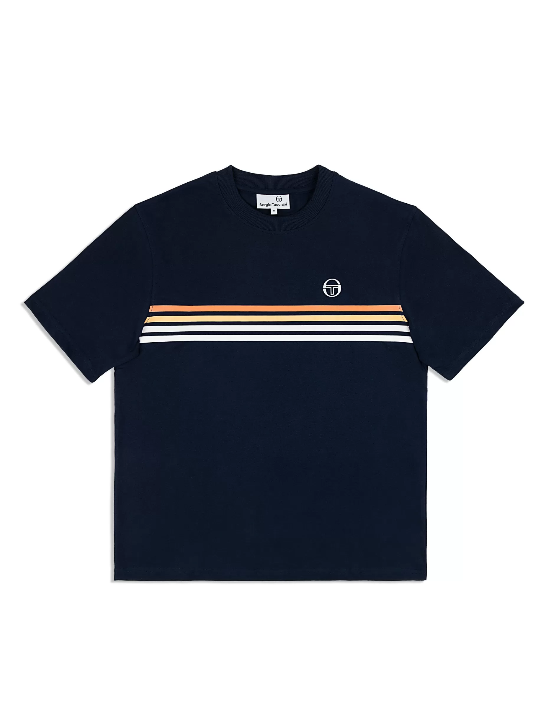 Sergio Tacchini New Melfi T-Shirt- Maritime Blue/ White