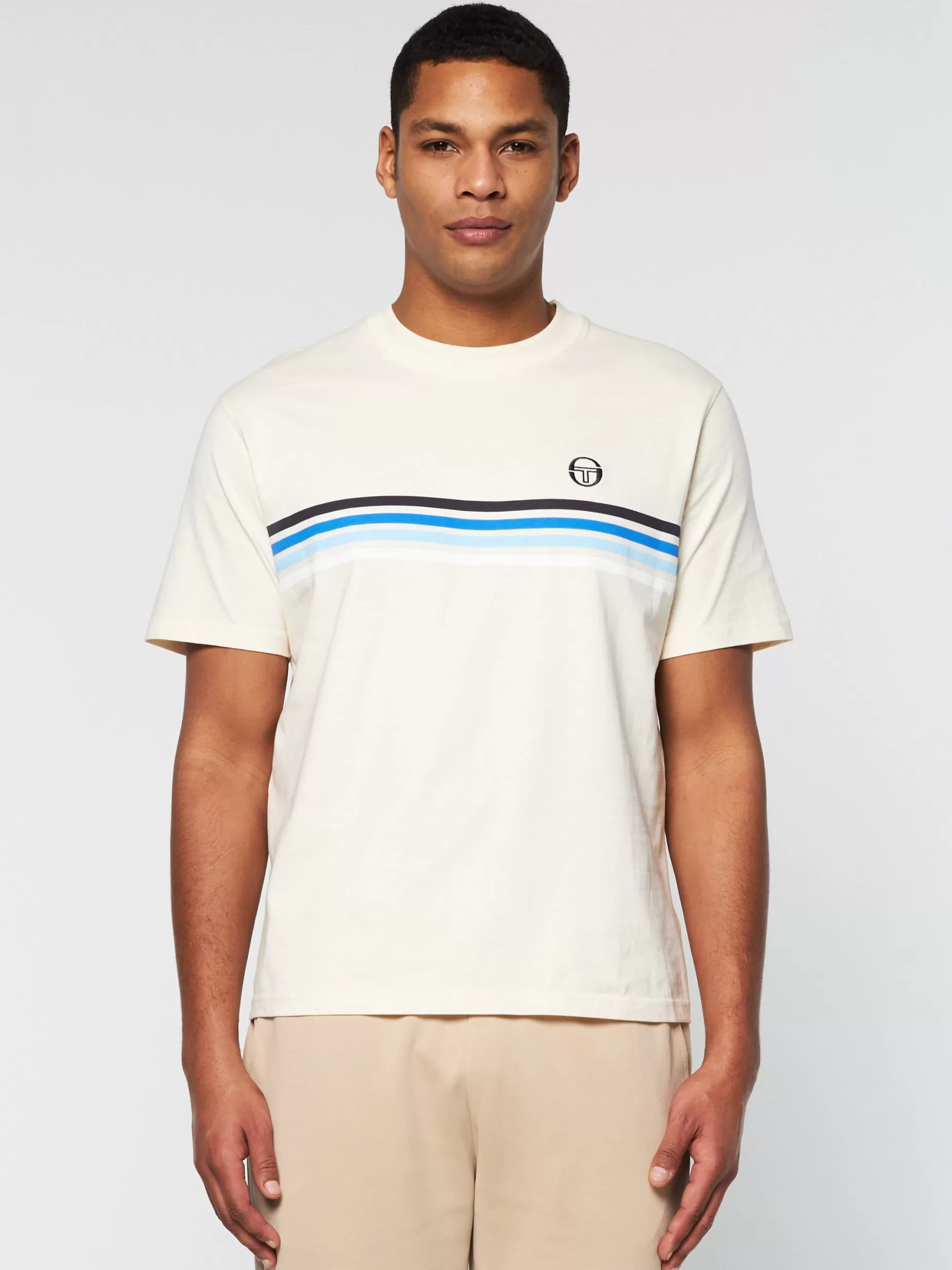 Sergio Tacchini New Melfi T-Shirt- Pearl/ Ivory