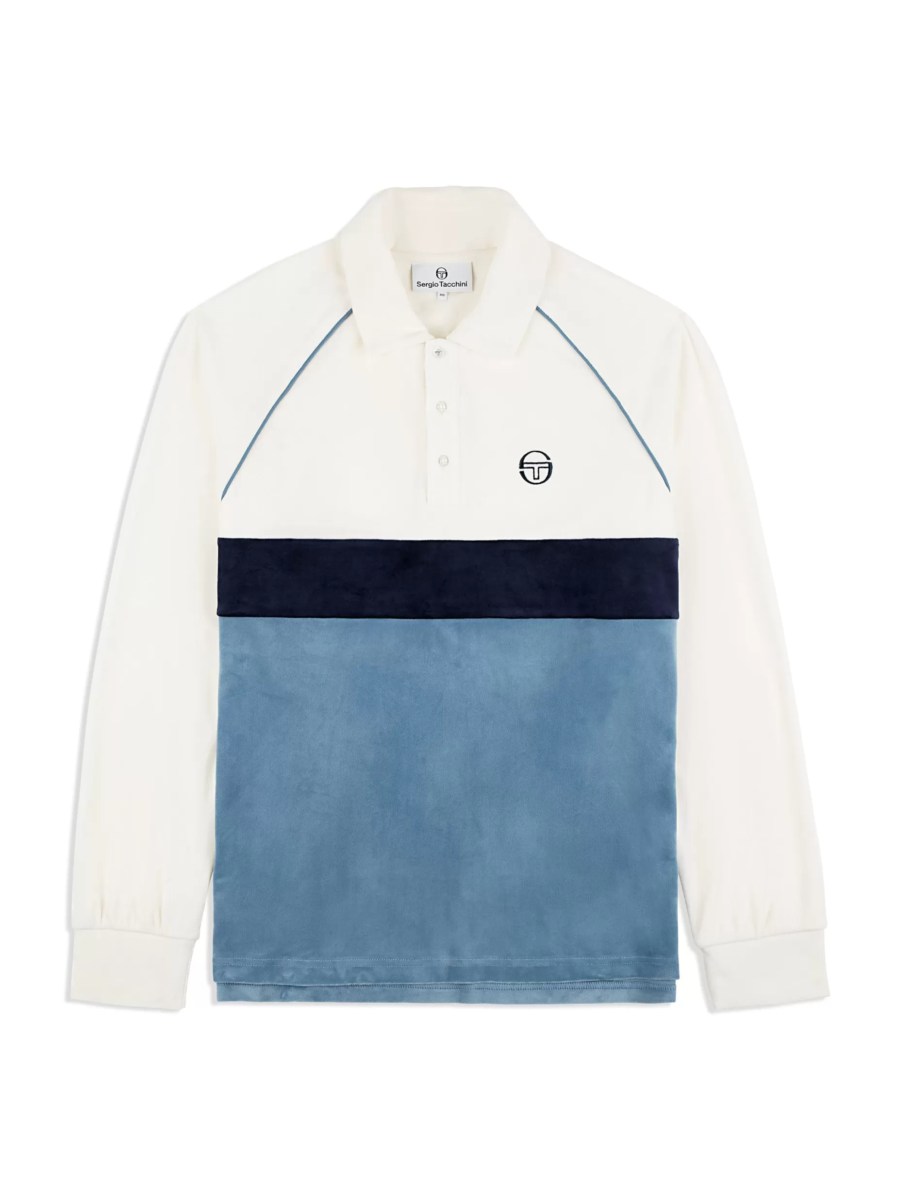 Sergio Tacchini Noci Velour Long Sleeve Polo-