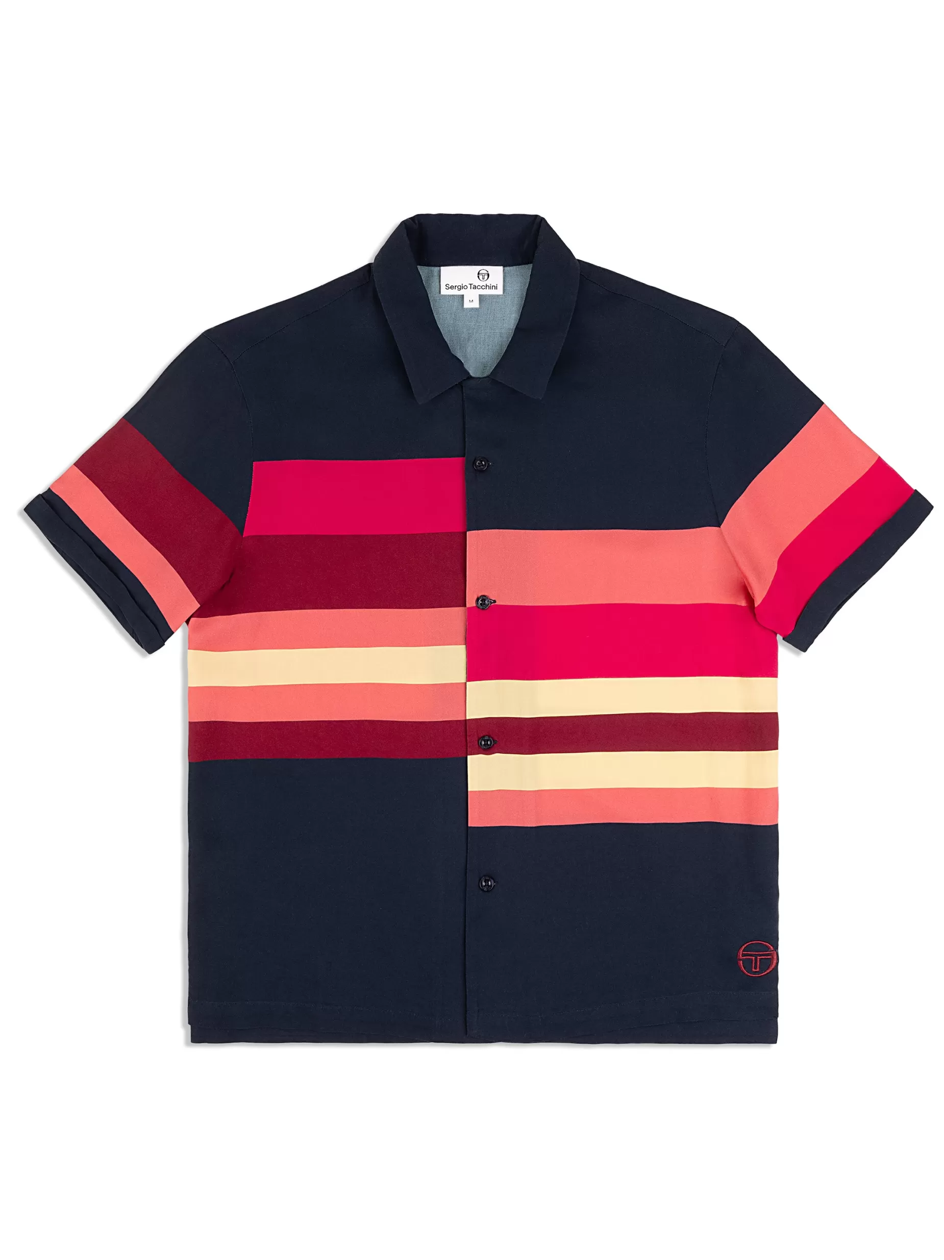 Sergio Tacchini Pennellata Cabana Shirt- Maritime Blue/ Multi