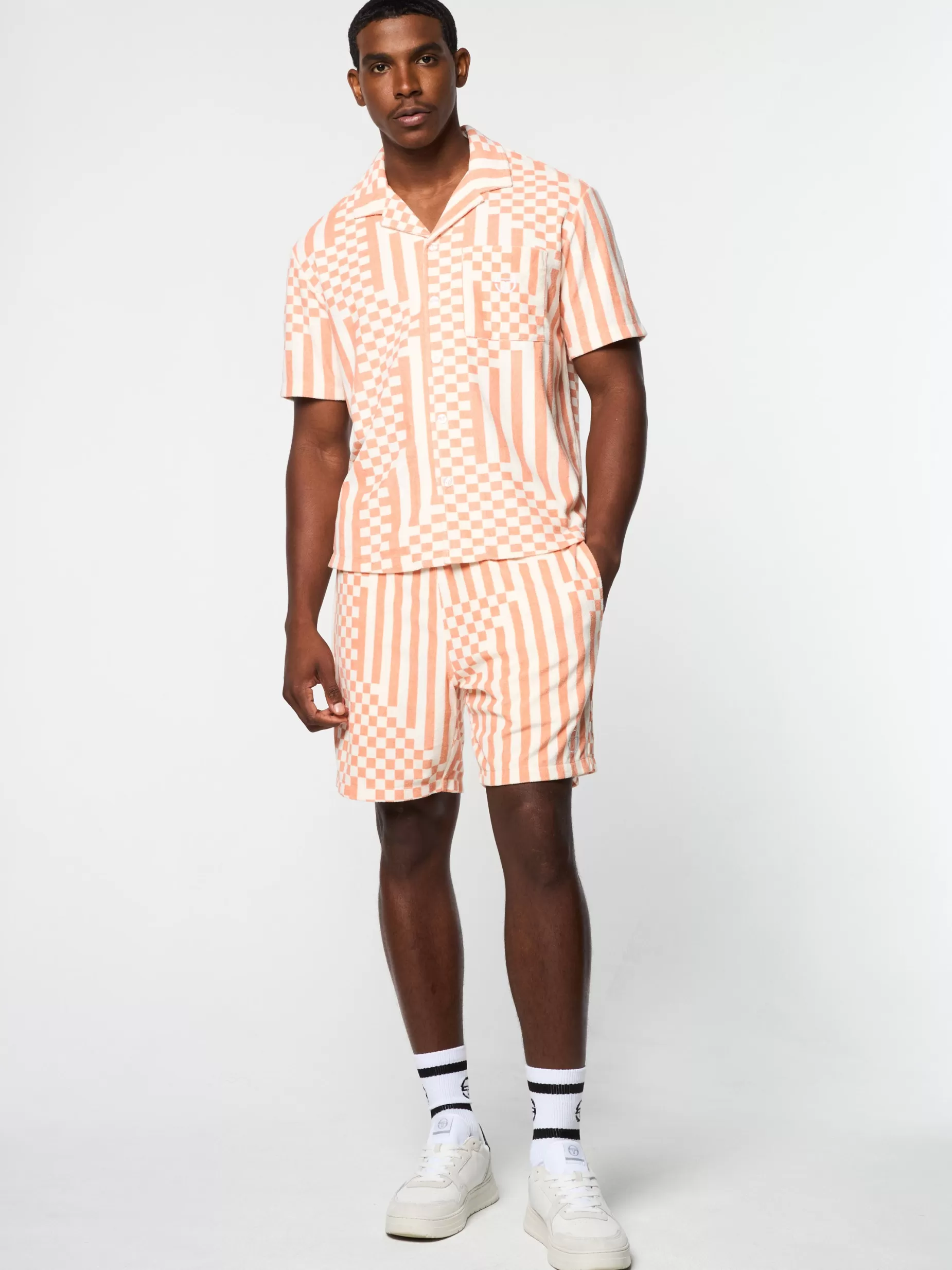 Sergio Tacchini Piastrella Terry Cabana Shirt-