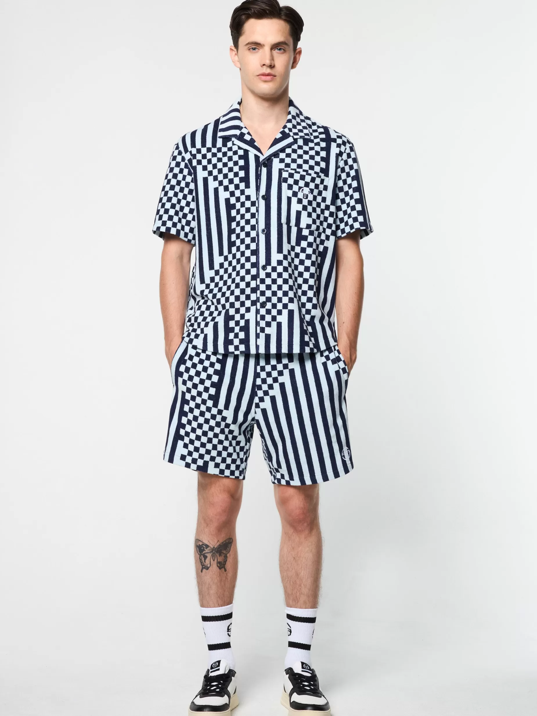 Sergio Tacchini Piastrella Terry Cabana Shirt-