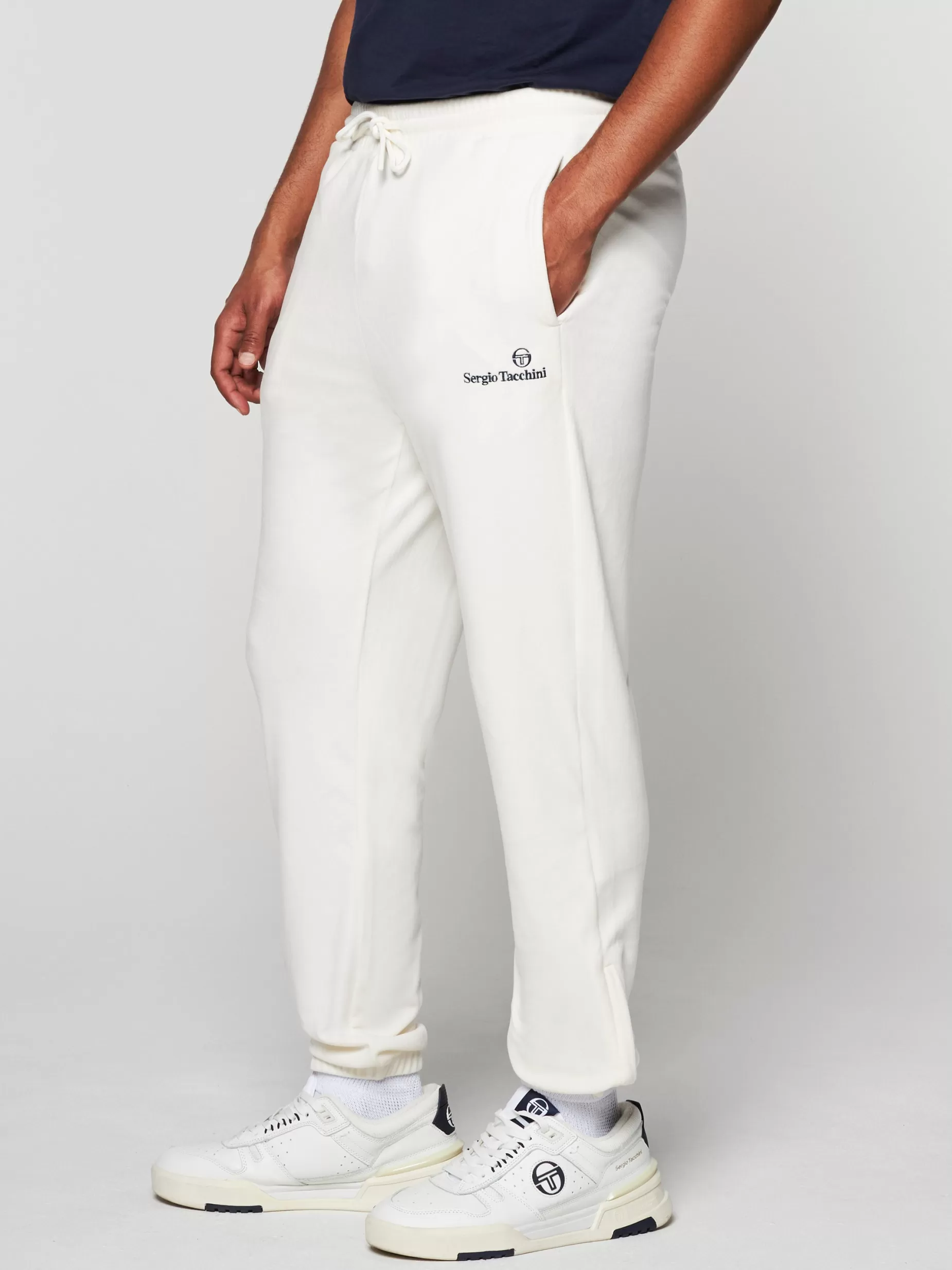 Sergio Tacchini Scopeto Velour Pant- Poinciana/ Gardenia