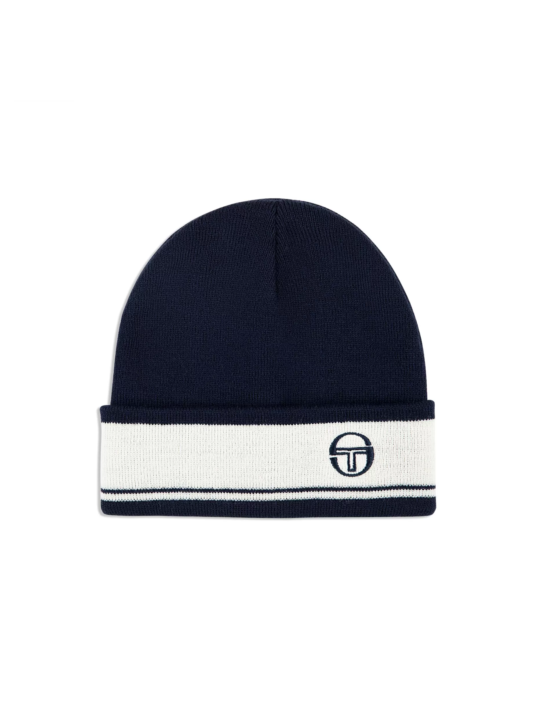 Women Sergio Tacchini Sellarz Knit Beanie- Maritime Blue/ Gardenia