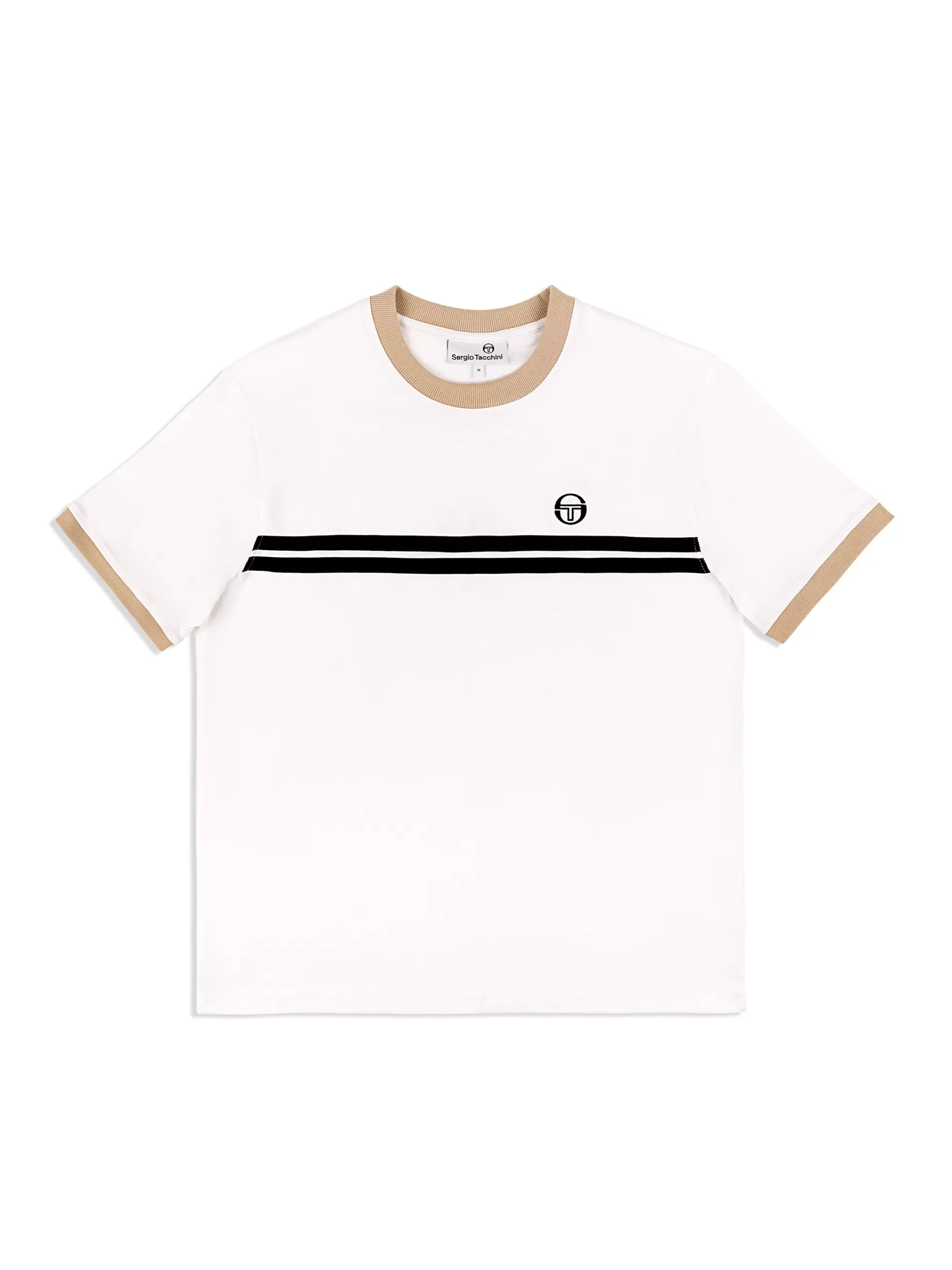 Sergio Tacchini Supermac T-Shirt- White/ Humus