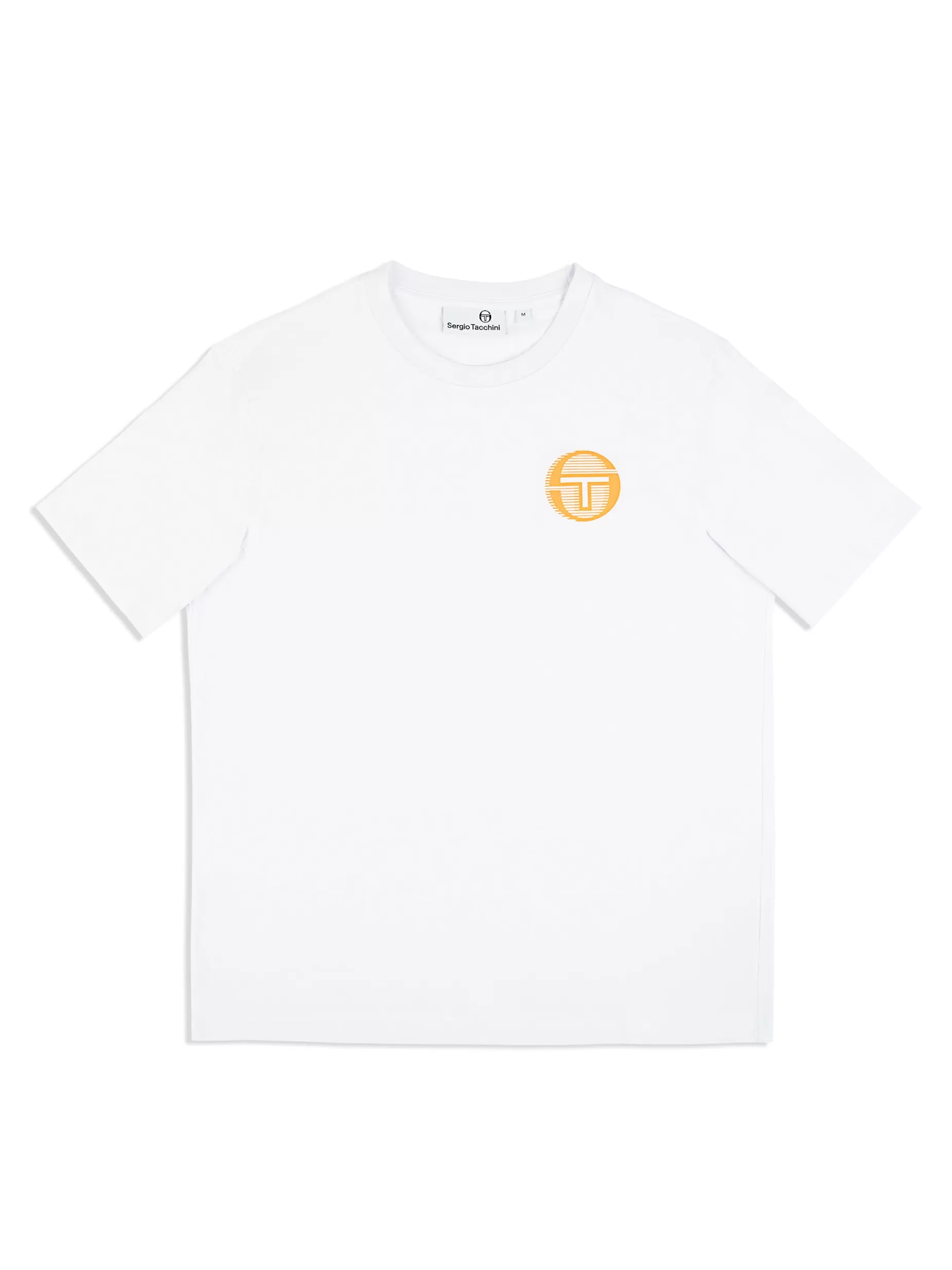 Sergio Tacchini Tenda T-Shirt- Brilliant White/ Tangerine