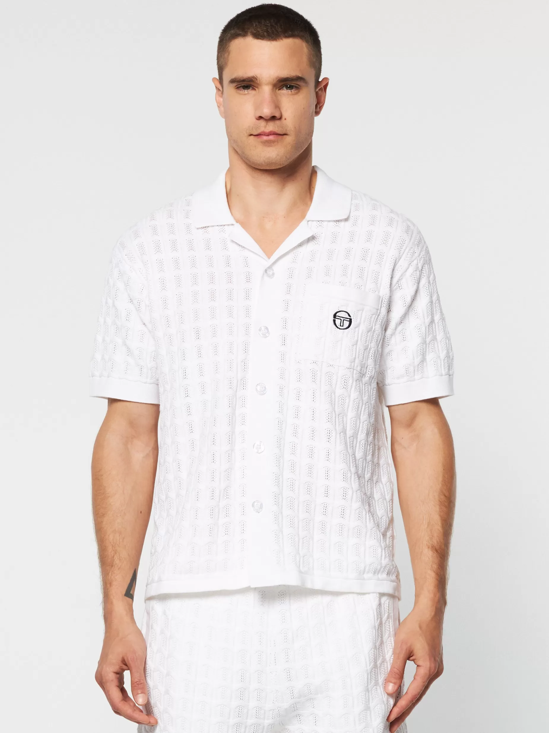 Sergio Tacchini Ulivo Crochet Shirt-