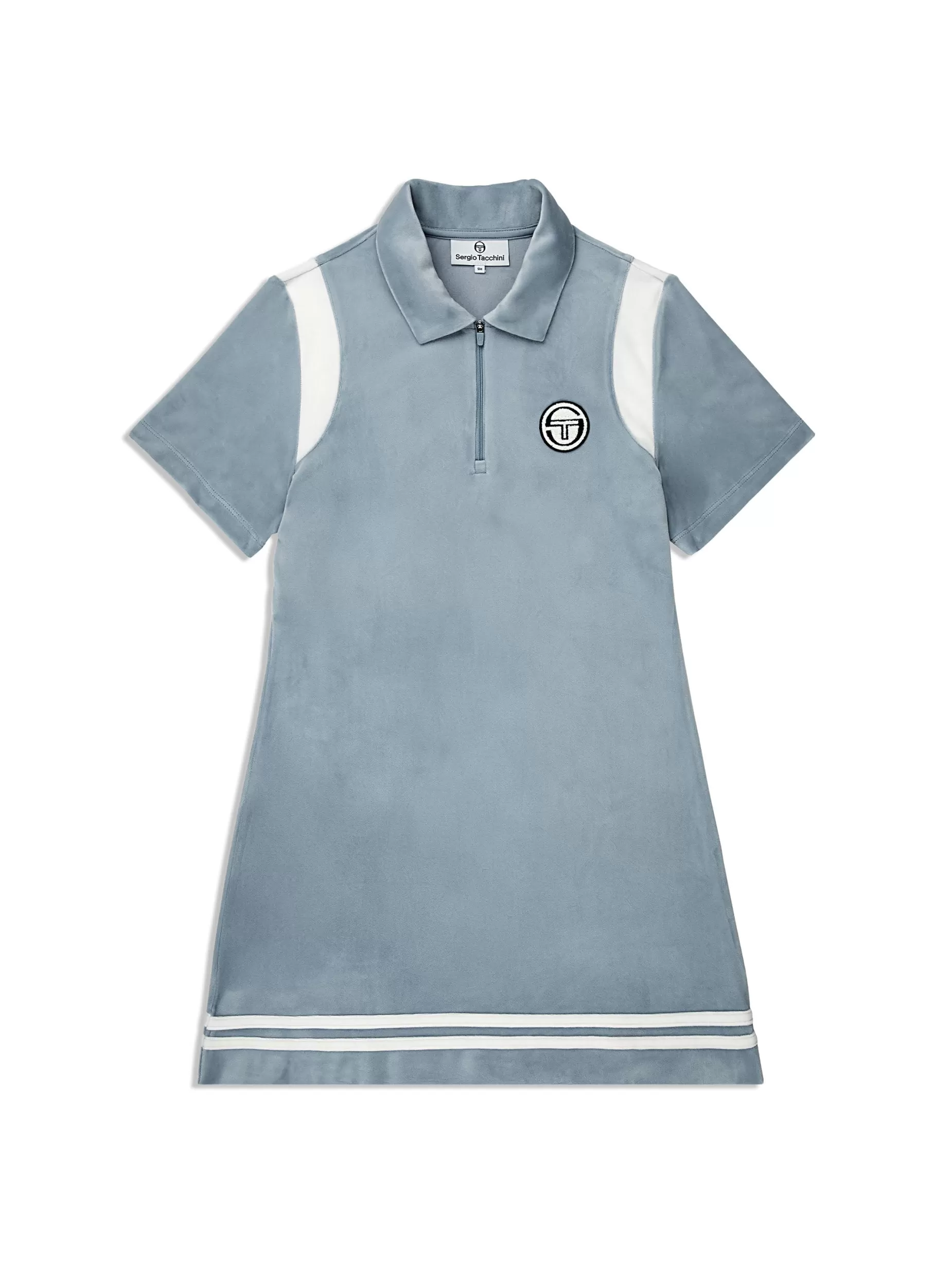 Women Sergio Tacchini Veneto Velour Polo Mini Dress-