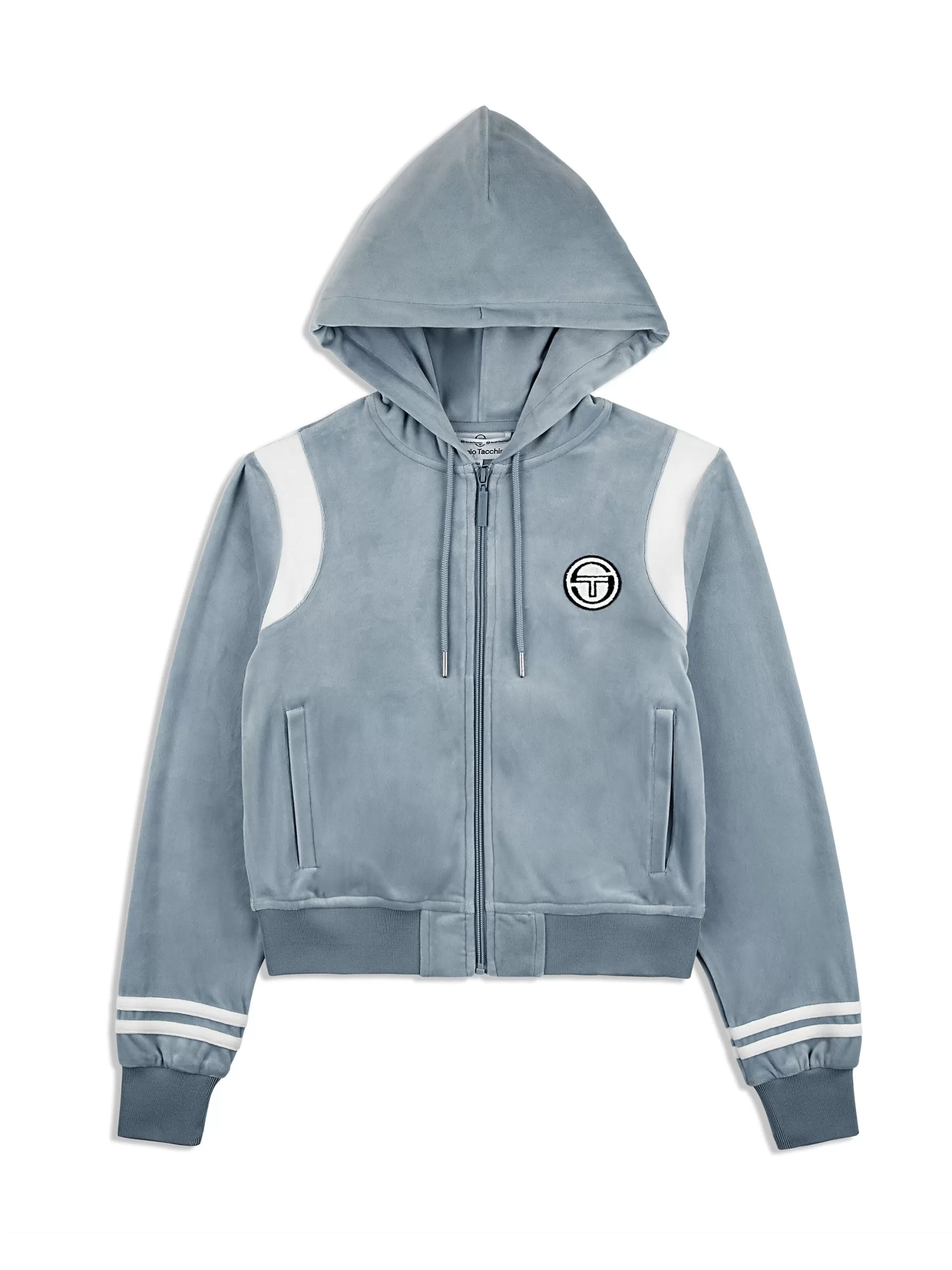 Sergio Tacchini Veneto Velour Zip-Up Hoodie-