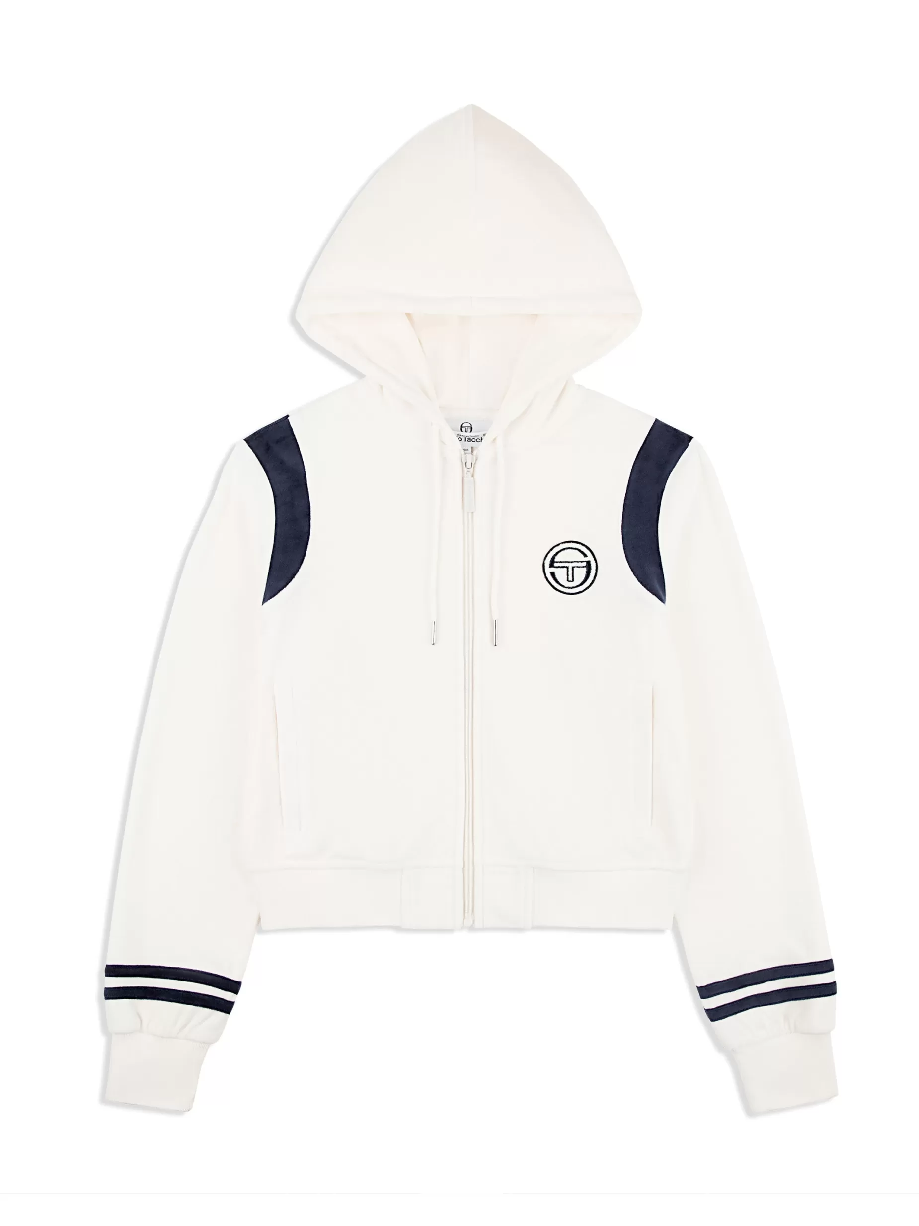 Sergio Tacchini Veneto Velour Zip-Up Hoodie-