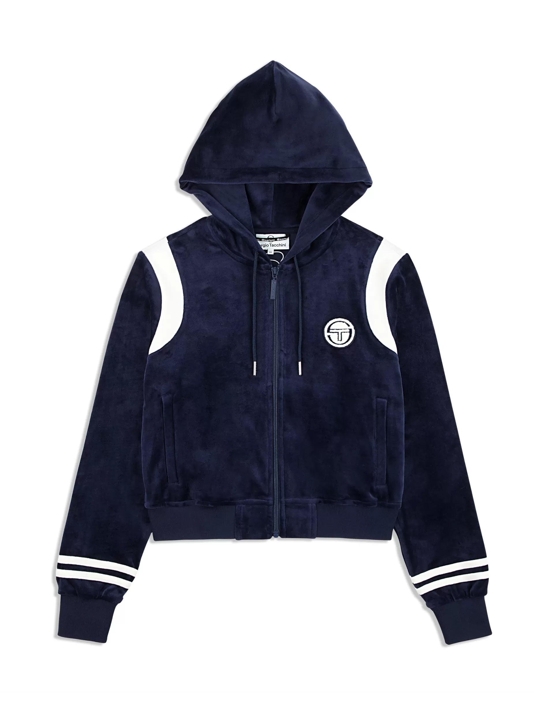 Sergio Tacchini Veneto Velour Zip-Up Hoodie-